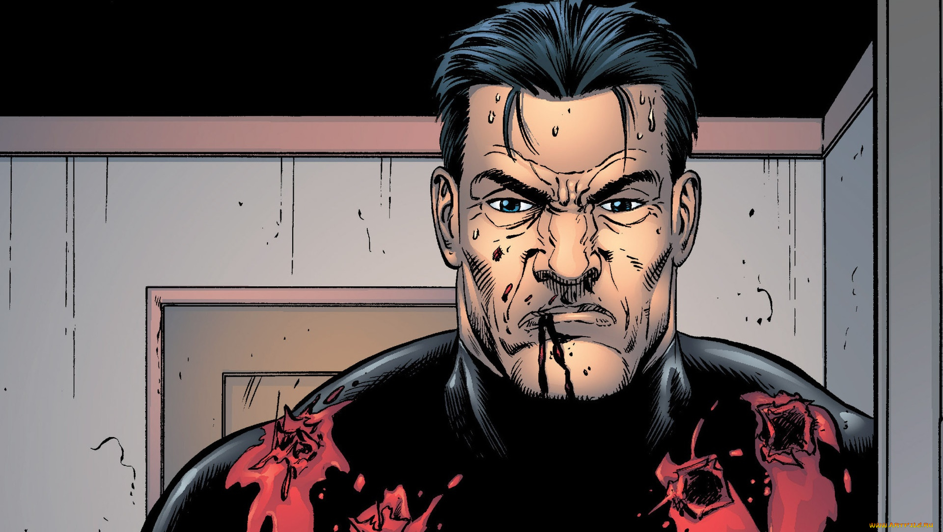 рисованное, комиксы, the, punisher