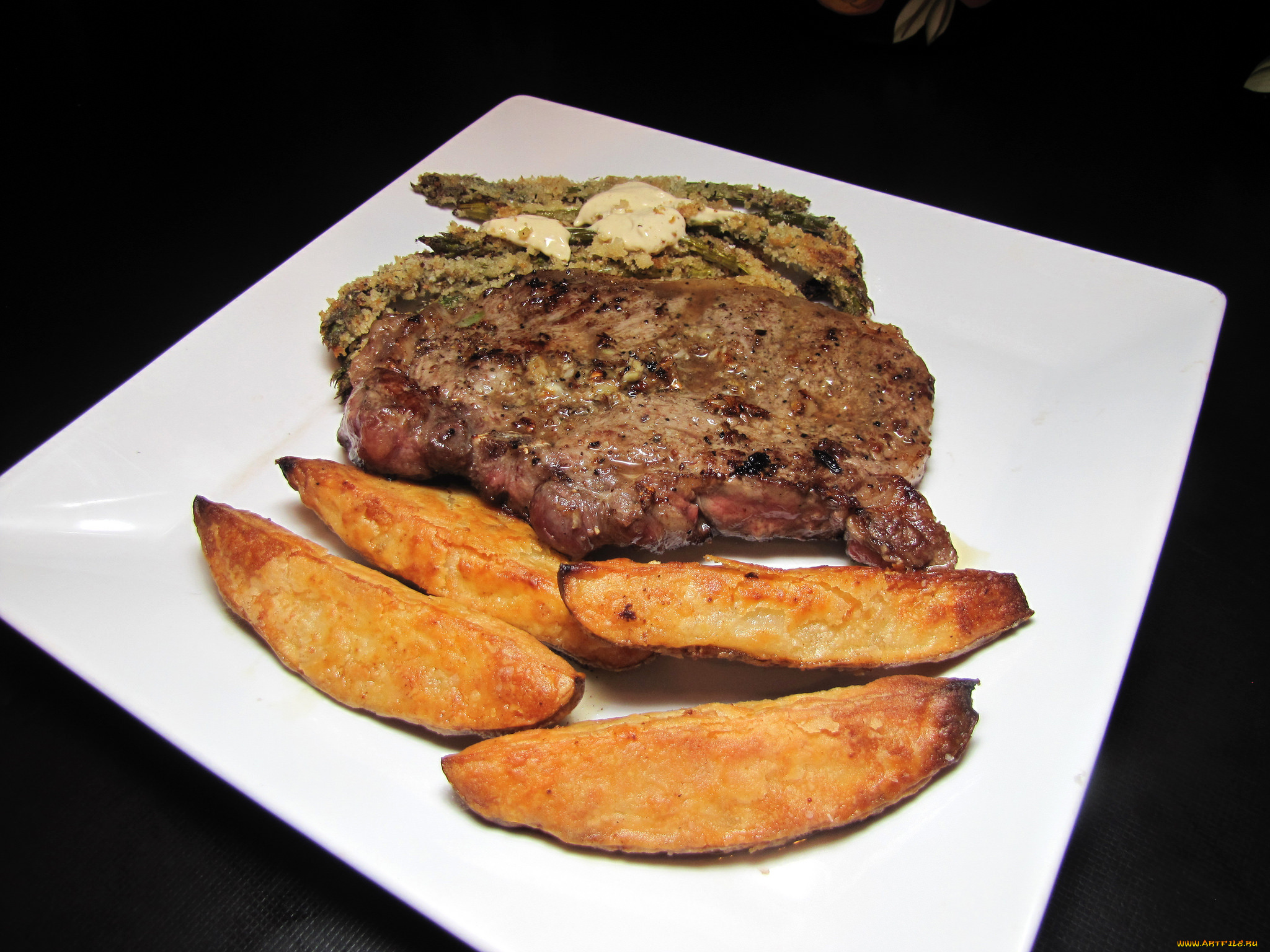 еда, мясные, блюда, стейк