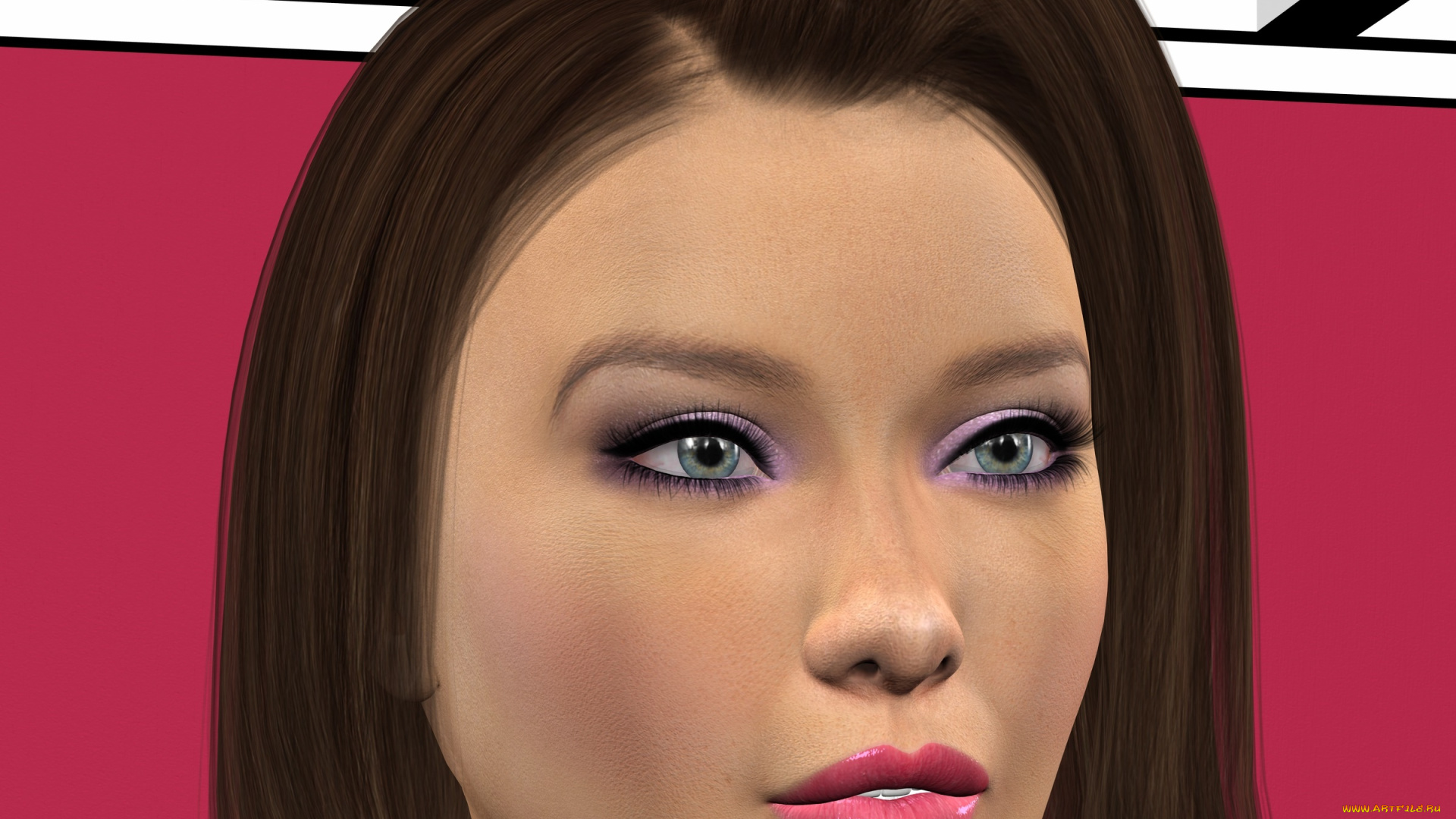 3д, графика, портрет, , portraits, девушка, взгляд, фон