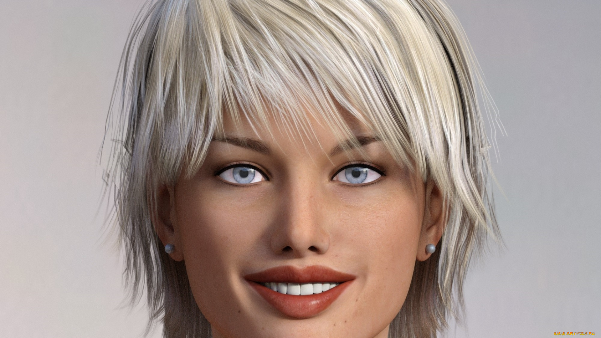 3д, графика, портрет, , portraits, фон, взгляд, девушка