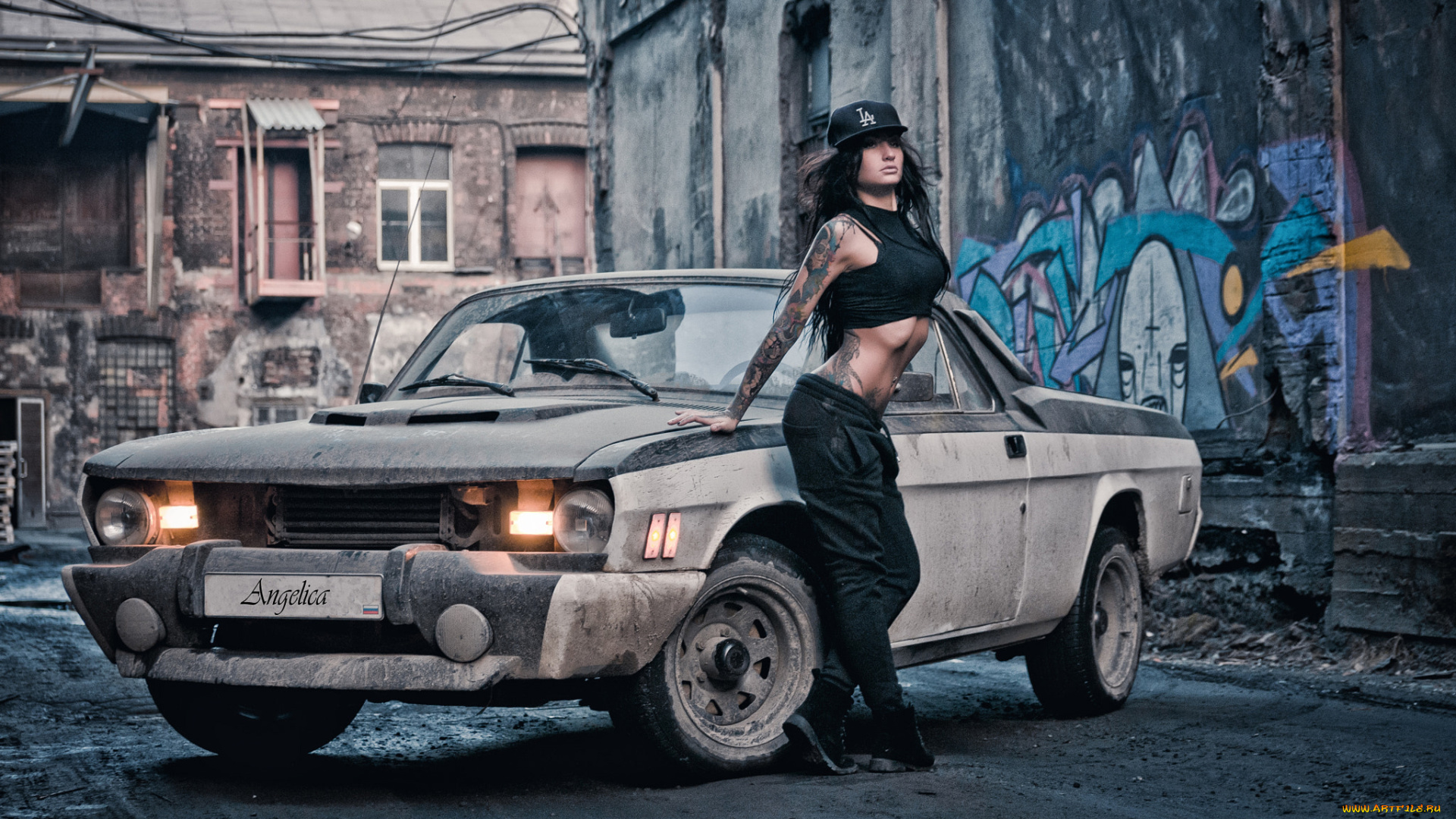 автомобили, -авто, с, девушками, газ, 21, волга