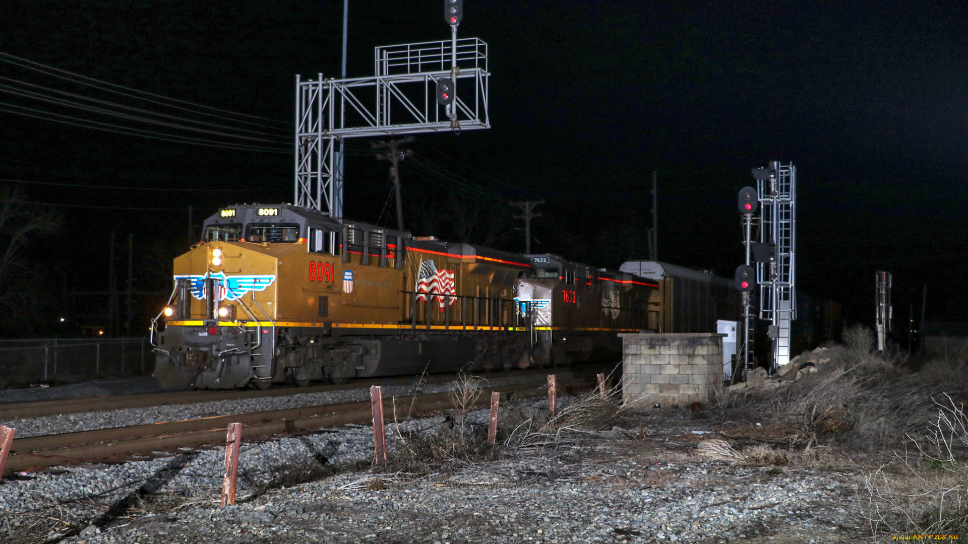 техника, поезда, локомотив, состав