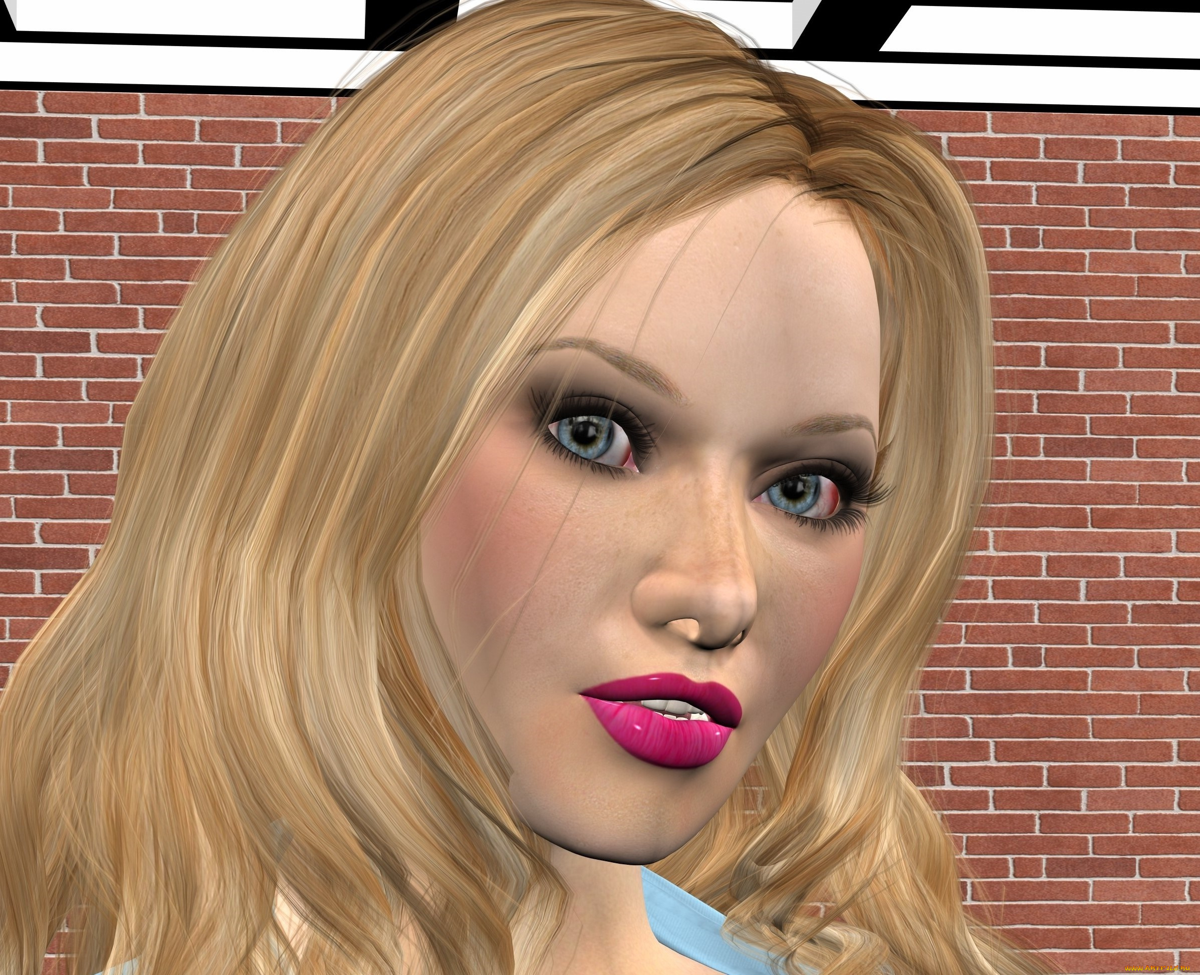 3д, графика, портрет, , portraits, фон, взгляд, девушка