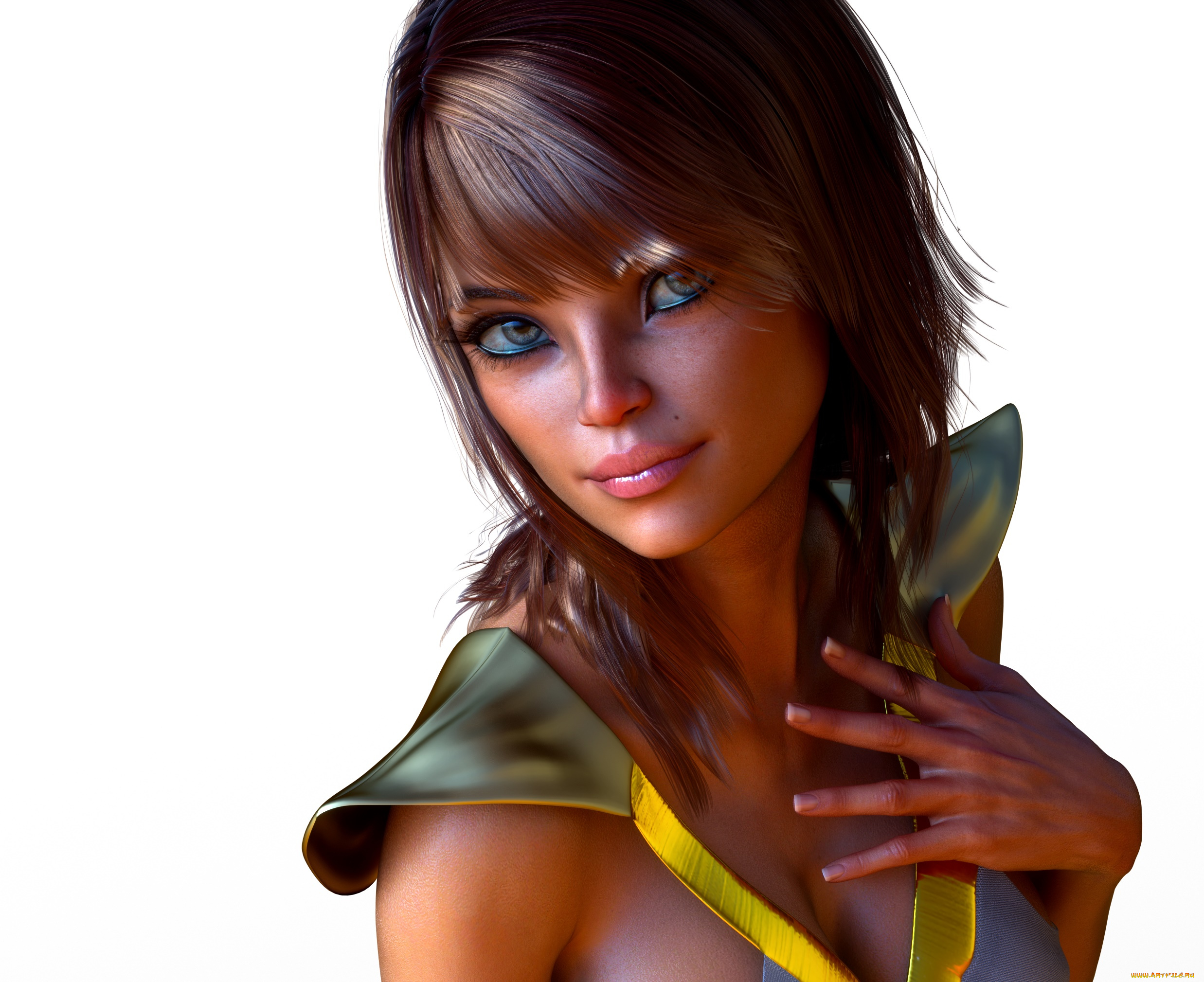 3д, графика, люди, , people, девушка, взгляд, фон