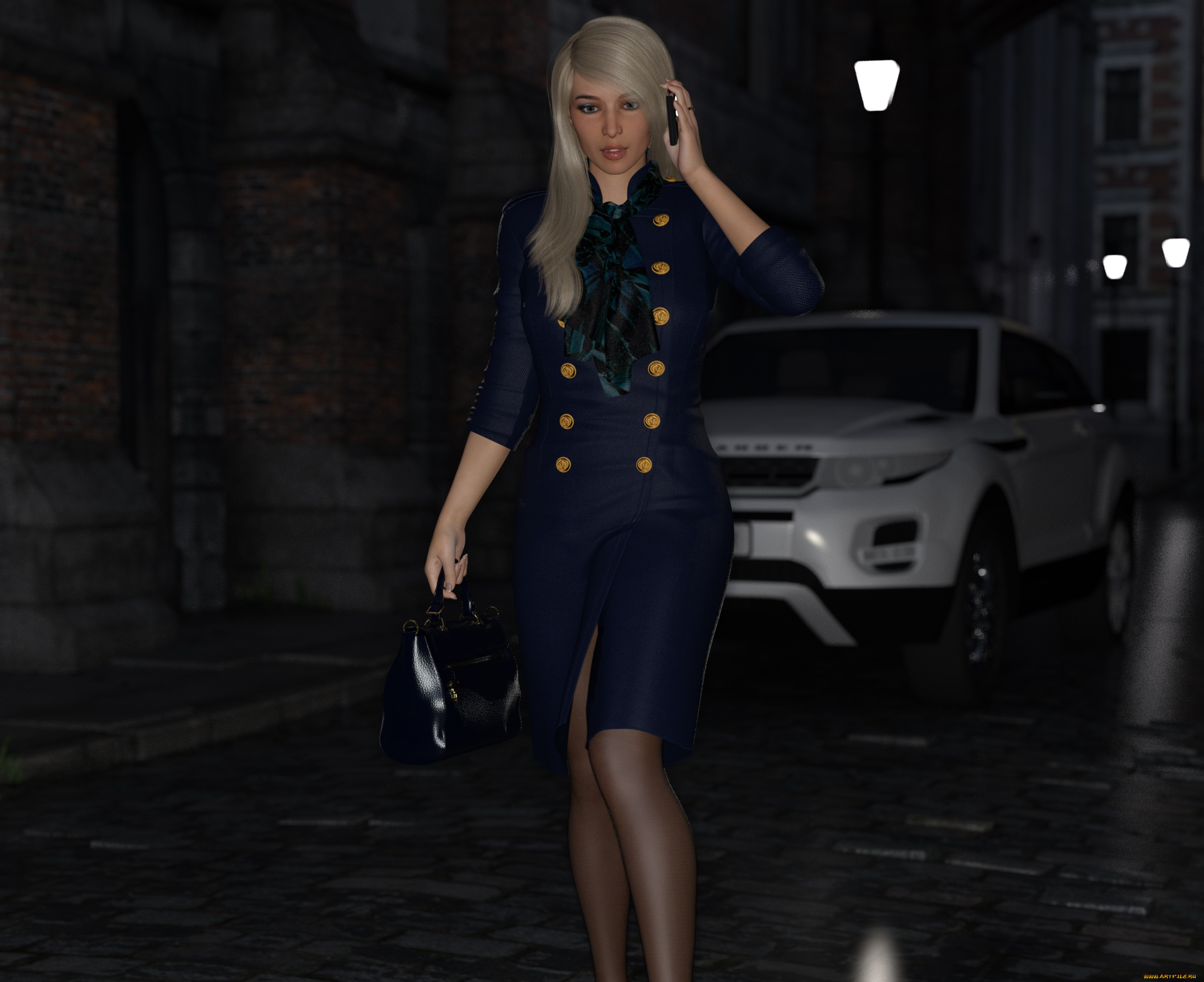 she, wolf, 3д, графика, фантазия, , fantasy, фон, взгляд, девушка