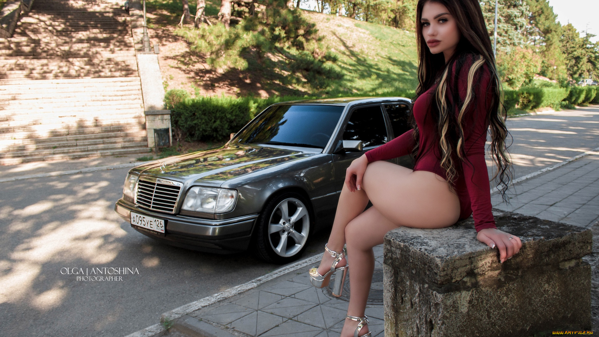 автомобили, -авто, с, девушками, авто, девушка