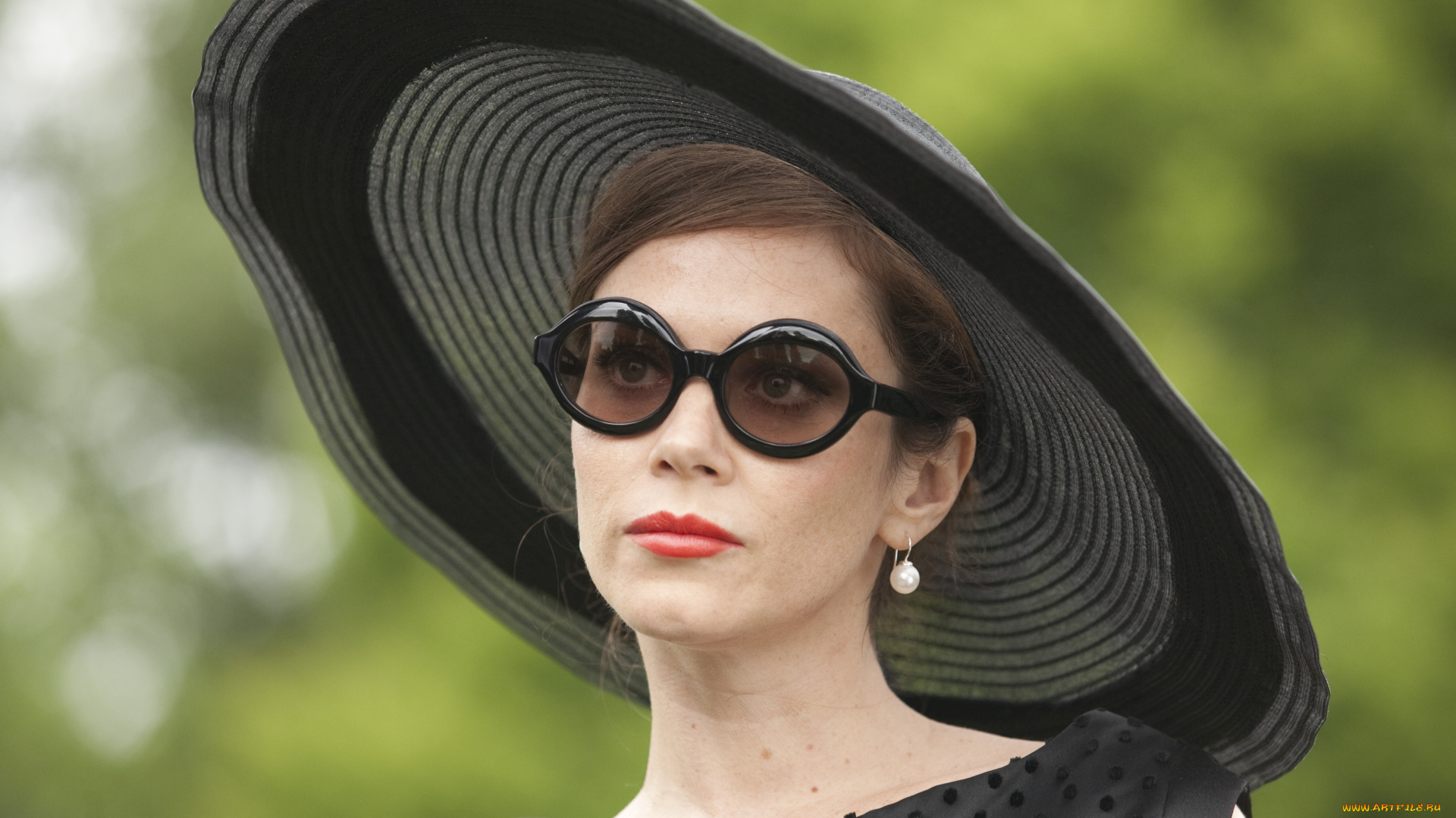 девушки, anna, friel, шляпа, очки, anna, friel, лицо