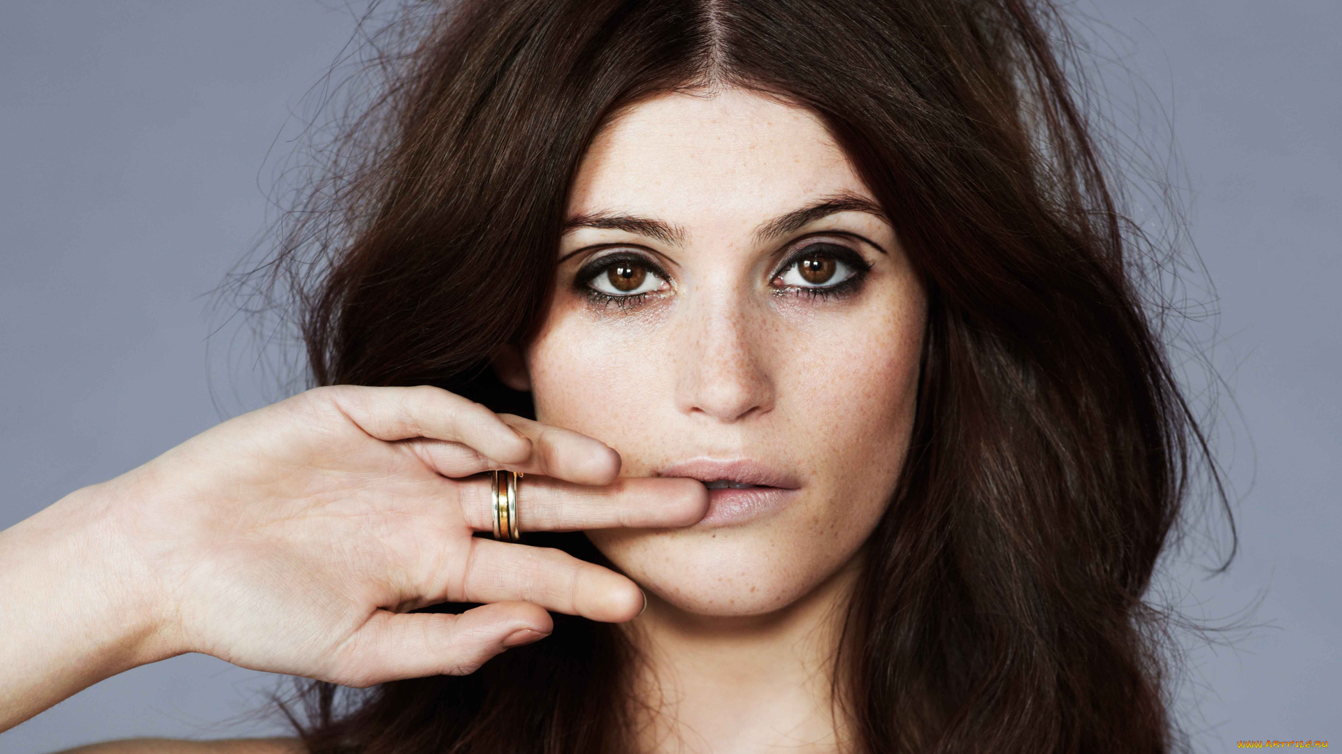 девушки, gemma, arterton, кольцо, лицо, шатенка