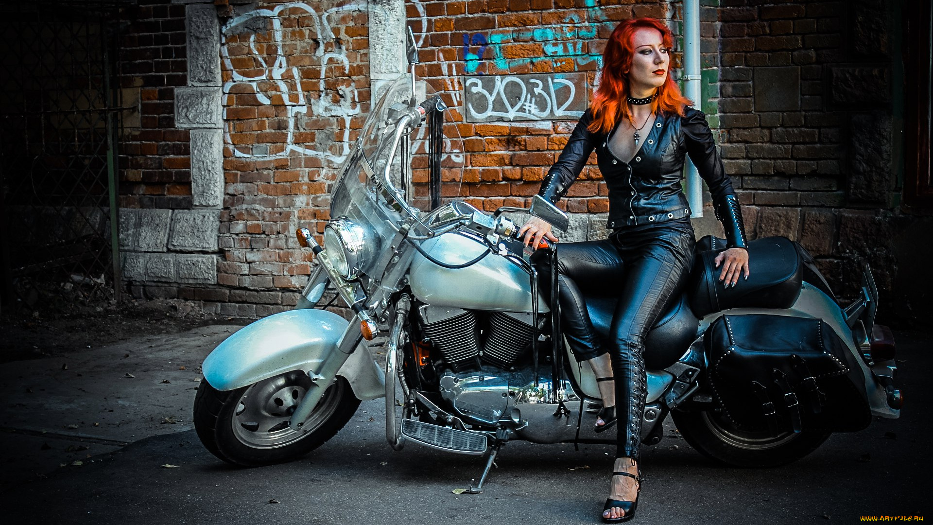 мотоциклы, мото, с, девушкой, мото, девушка