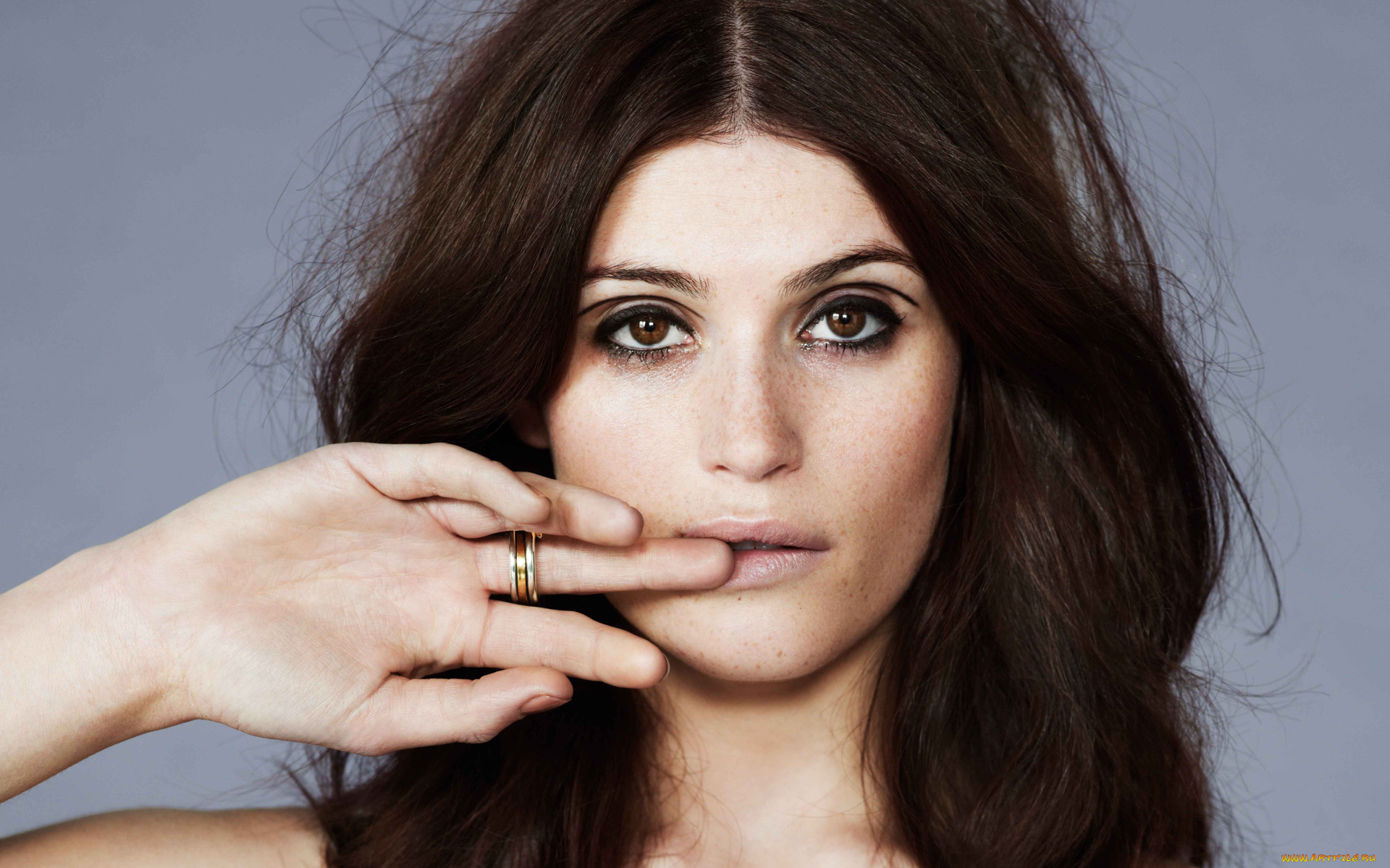 девушки, gemma, arterton, кольцо, лицо, шатенка