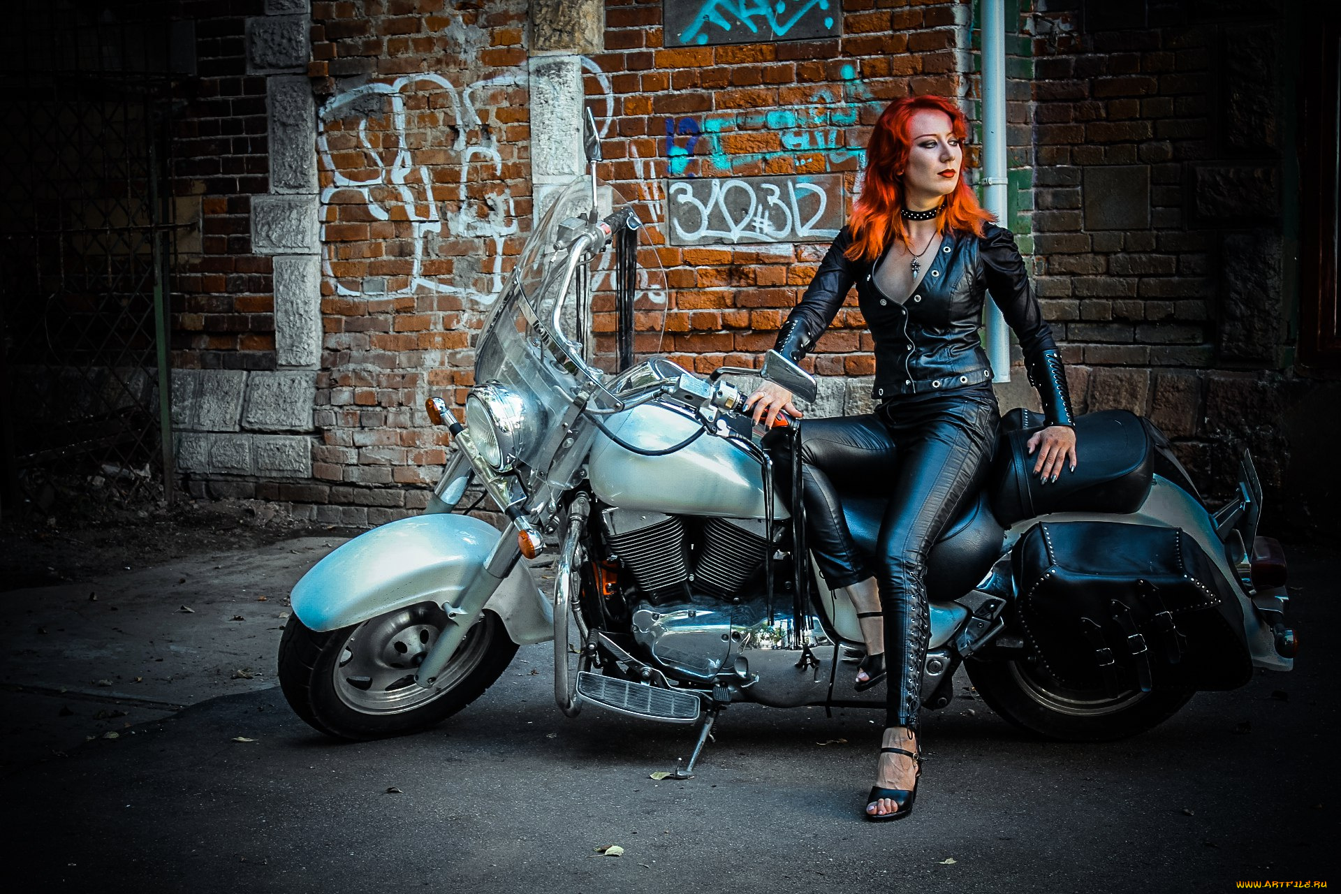 мотоциклы, мото, с, девушкой, мото, девушка