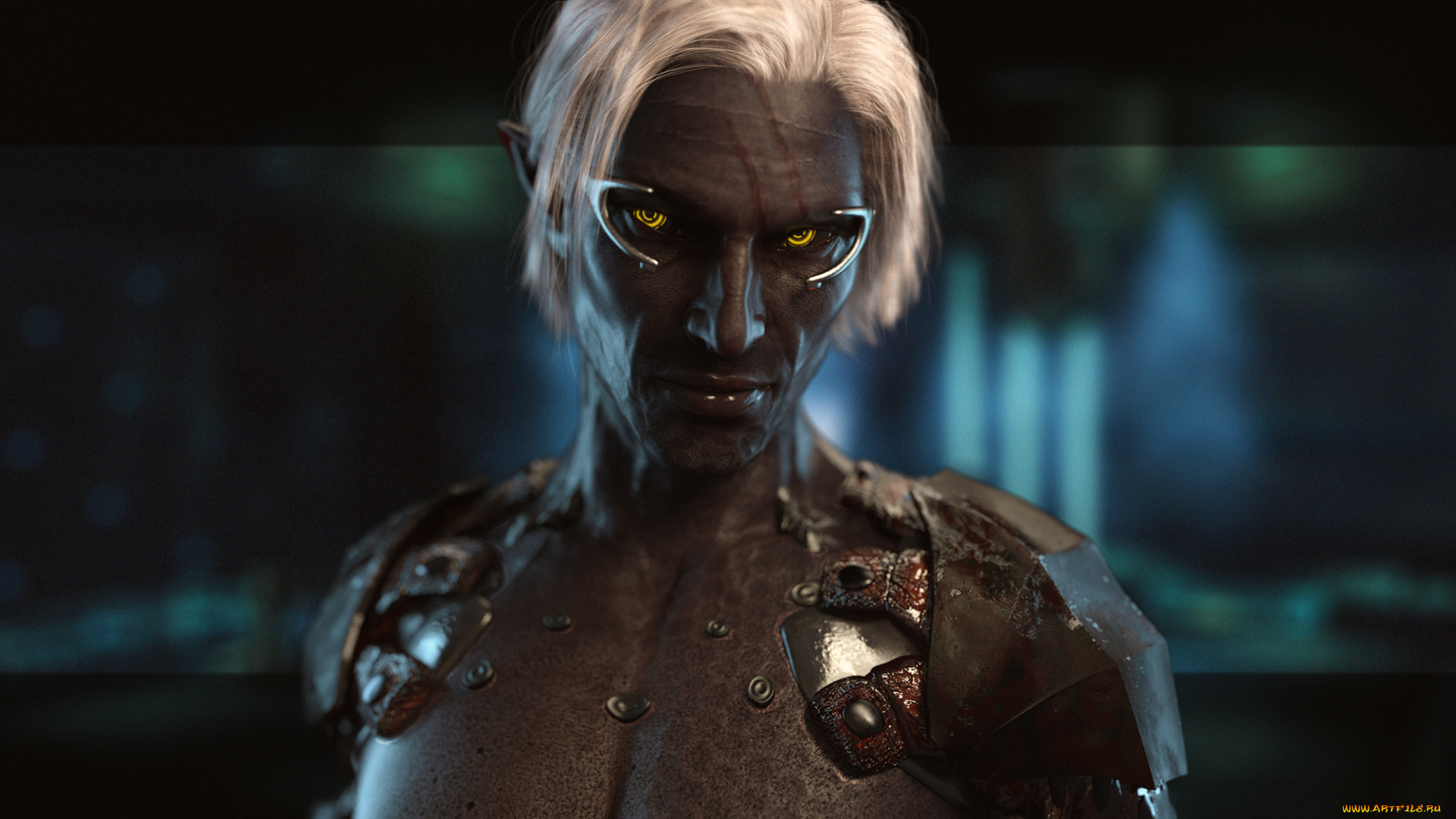 3д, графика, эльфы, , elves, взгляд, фон, мужчина