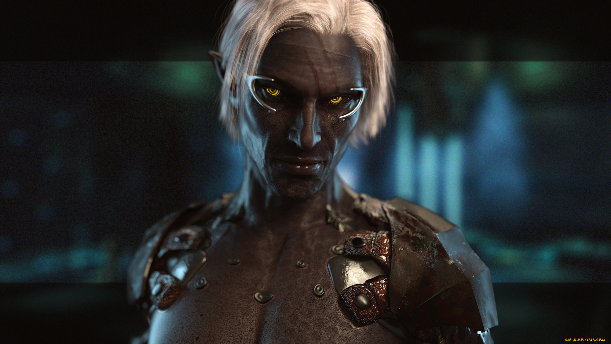 3д, графика, эльфы, , elves, взгляд, фон, мужчина