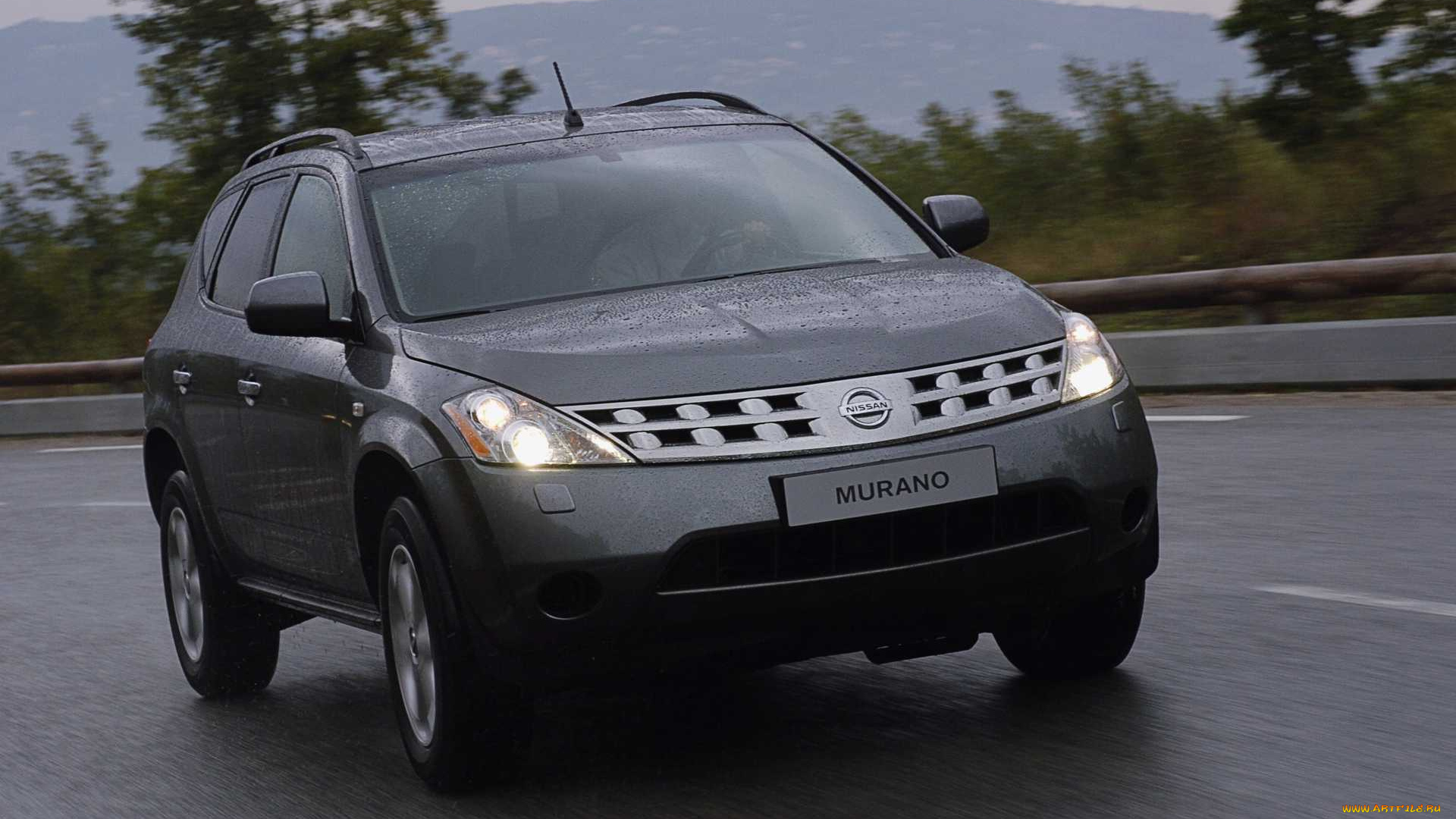 автомобили, nissan, datsun, ниссан, черный, дождь, дорога, шоссе, трасса