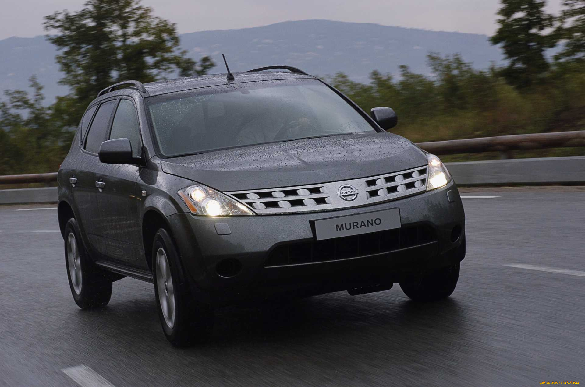 автомобили, nissan, datsun, ниссан, черный, дождь, дорога, шоссе, трасса