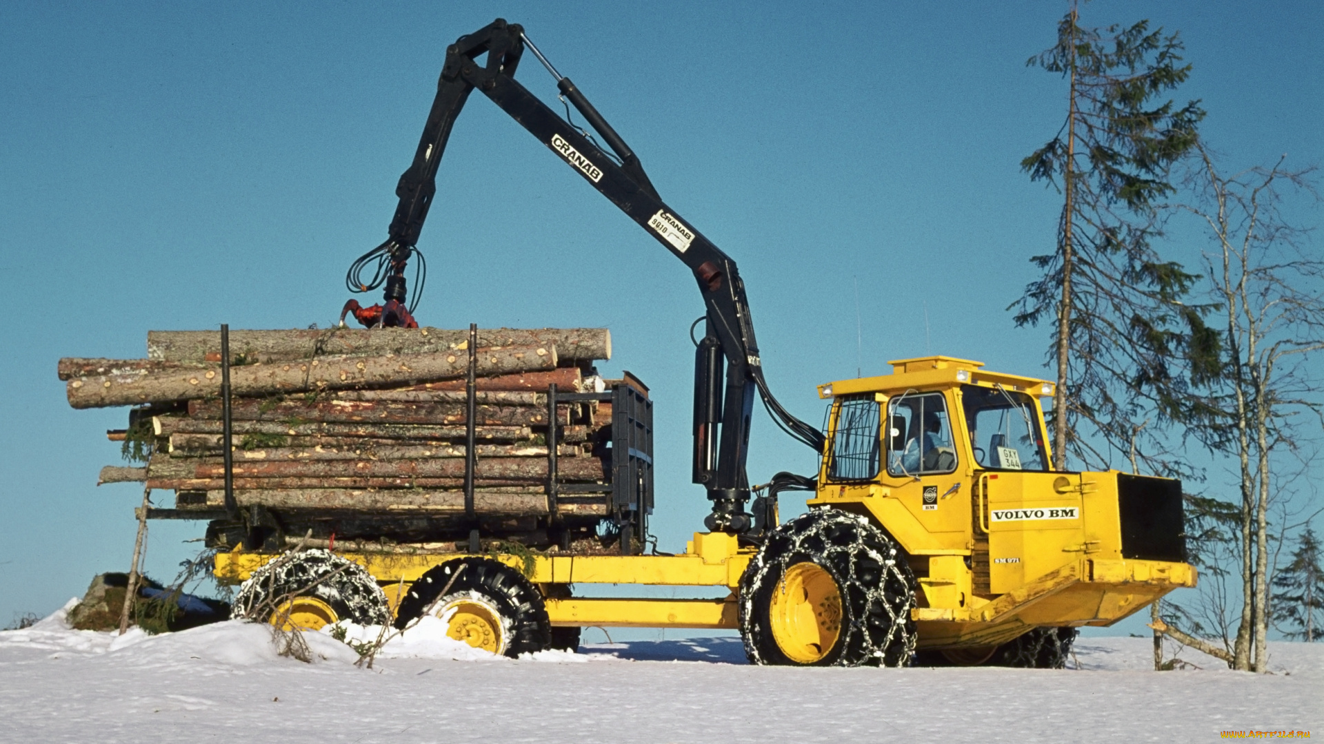техника, лесоповалочная, техника, volvo