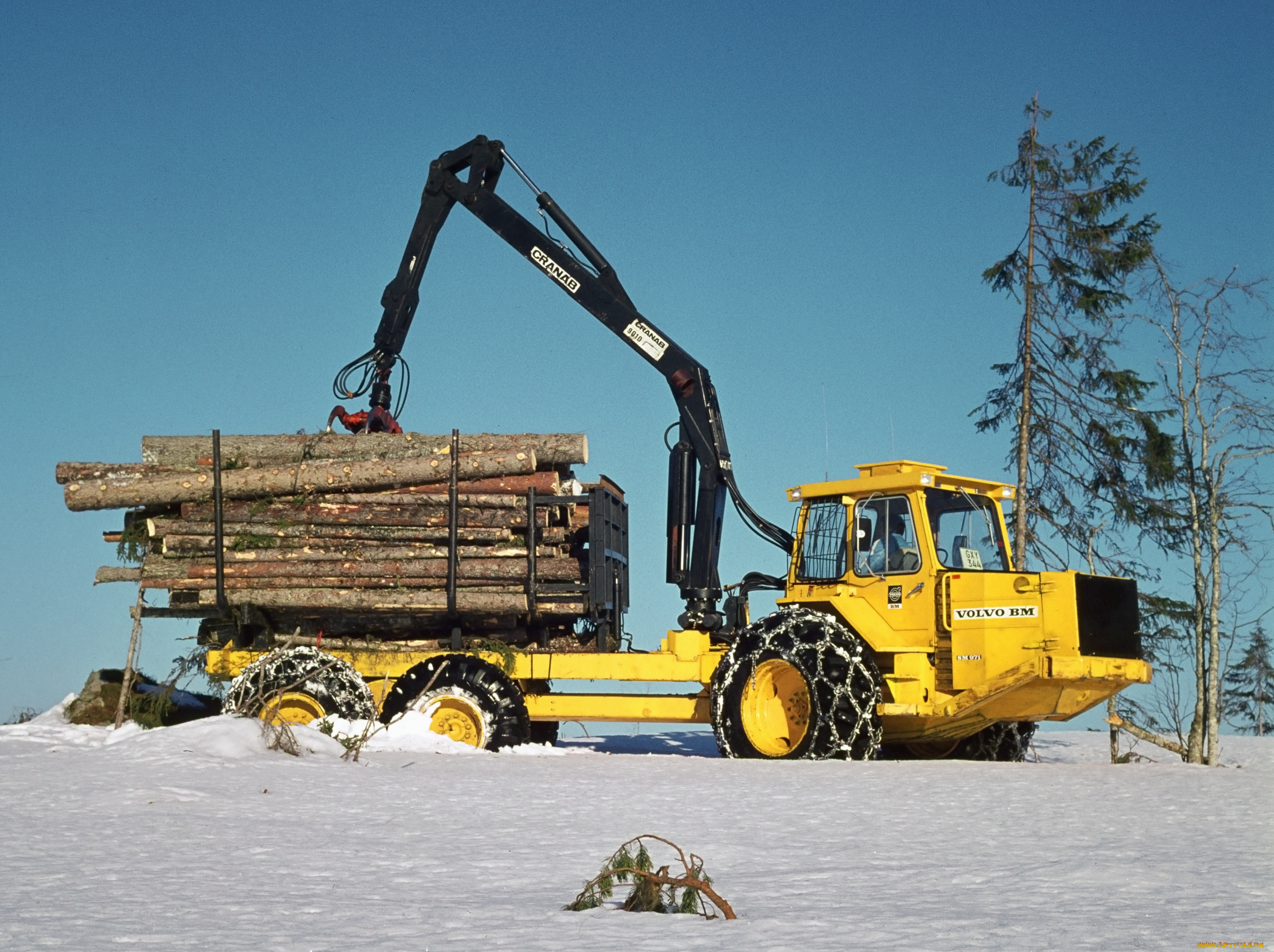 техника, лесоповалочная, техника, volvo