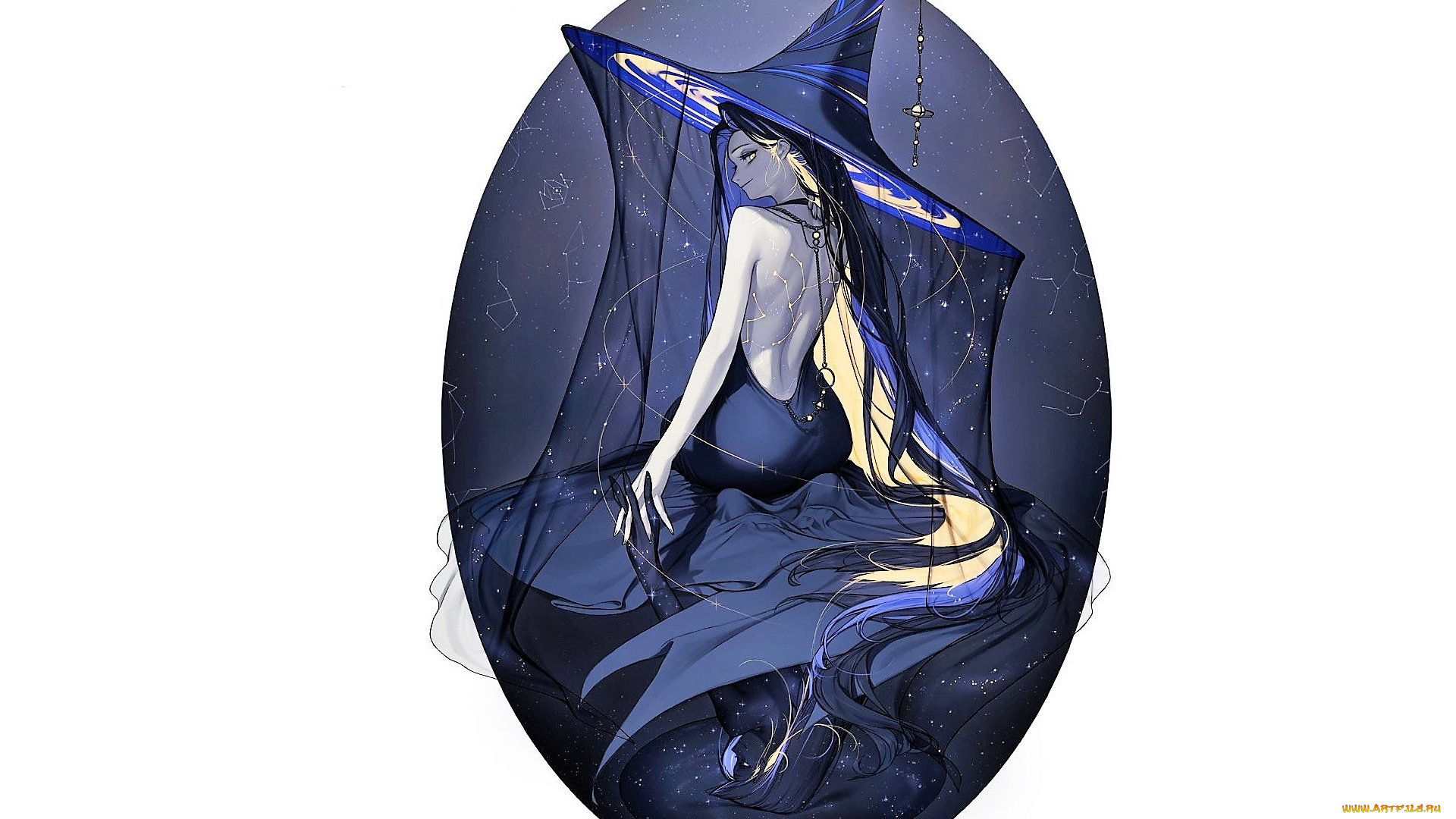 аниме, unknown, , другое, , девушка, шляпа