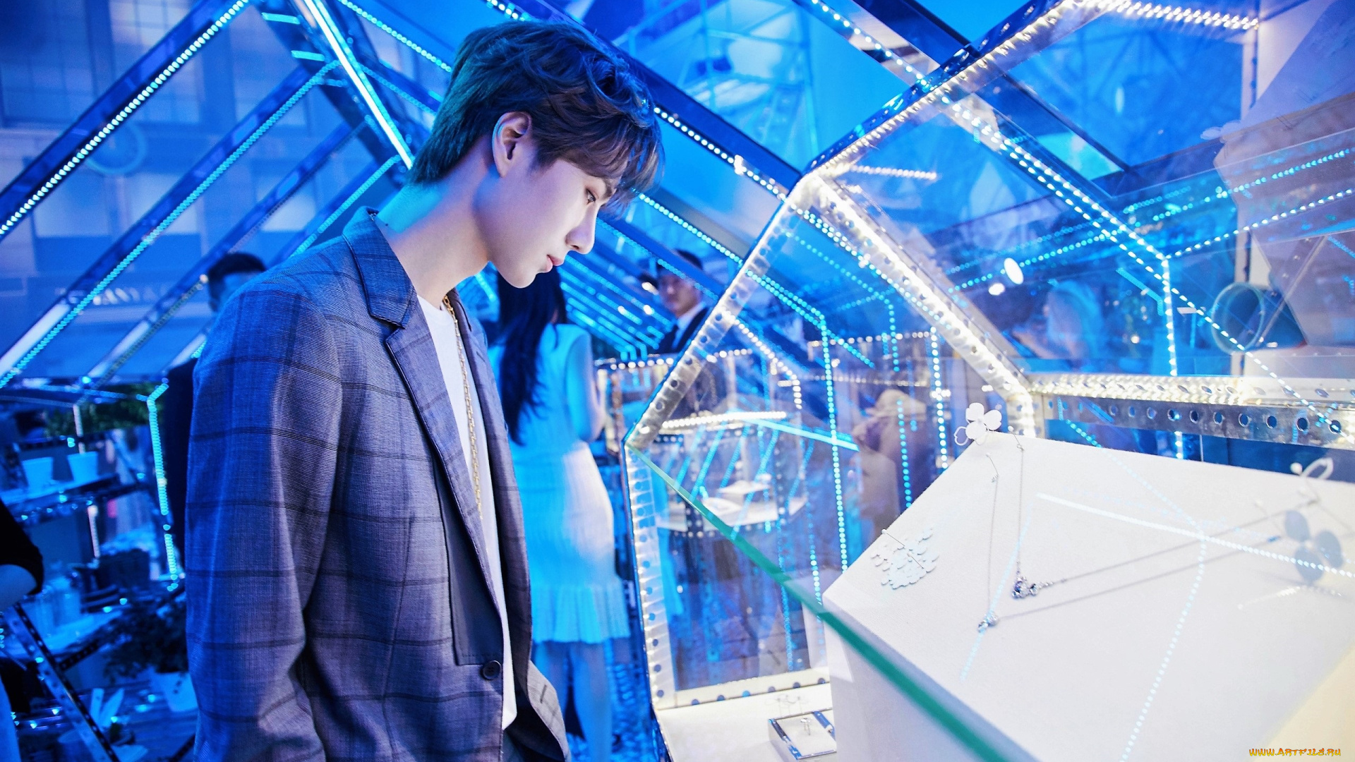 мужчины, wang, yi, bo, актер, пиджак, витрина