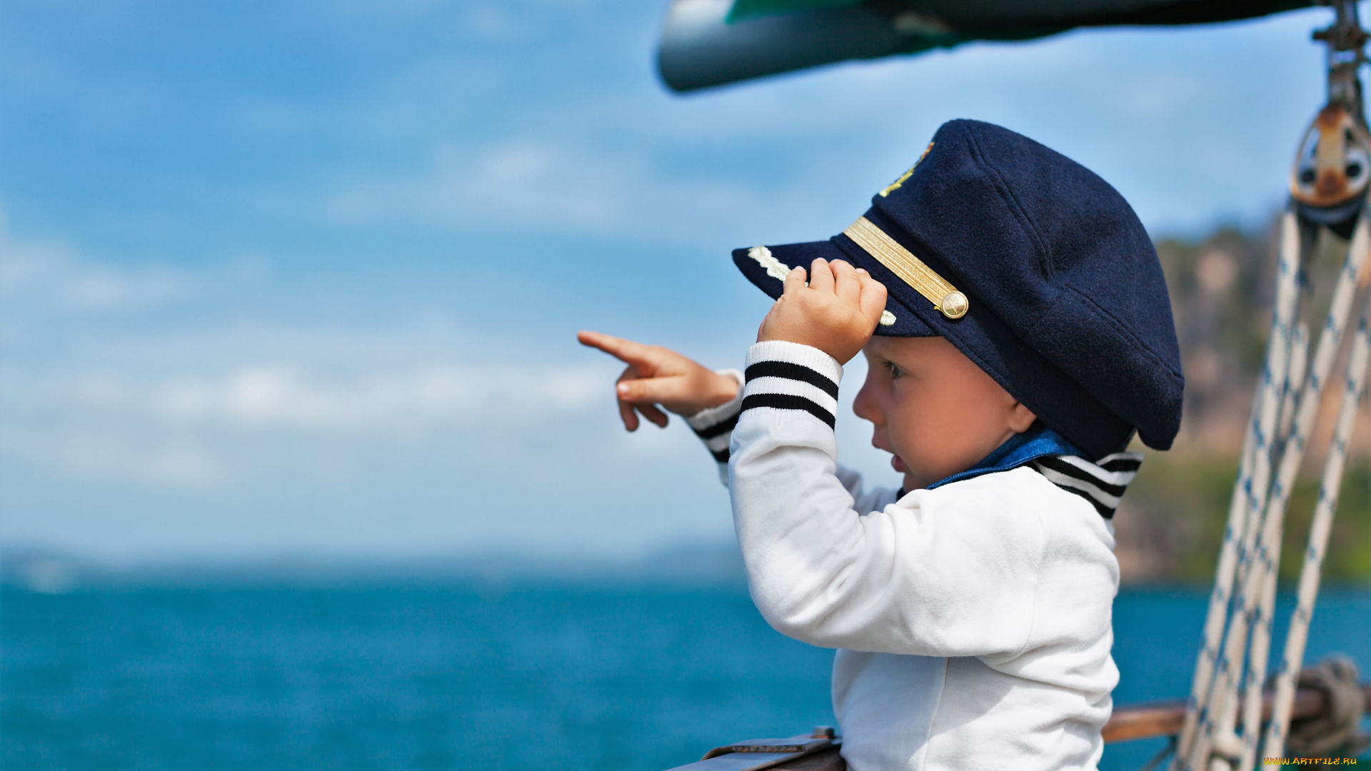 разное, дети, мальчик, фуражка, корабль