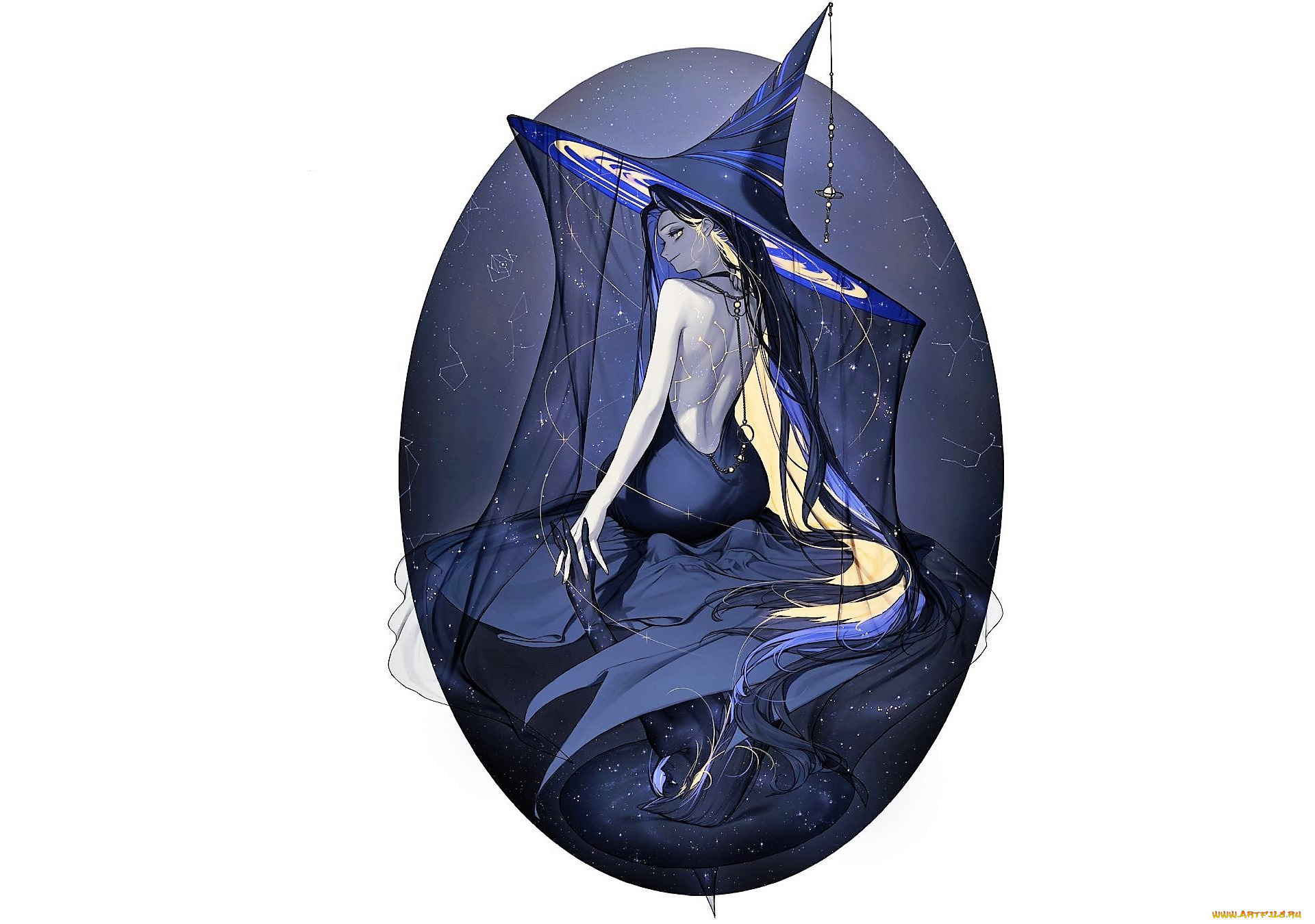 аниме, unknown, , другое, , девушка, шляпа