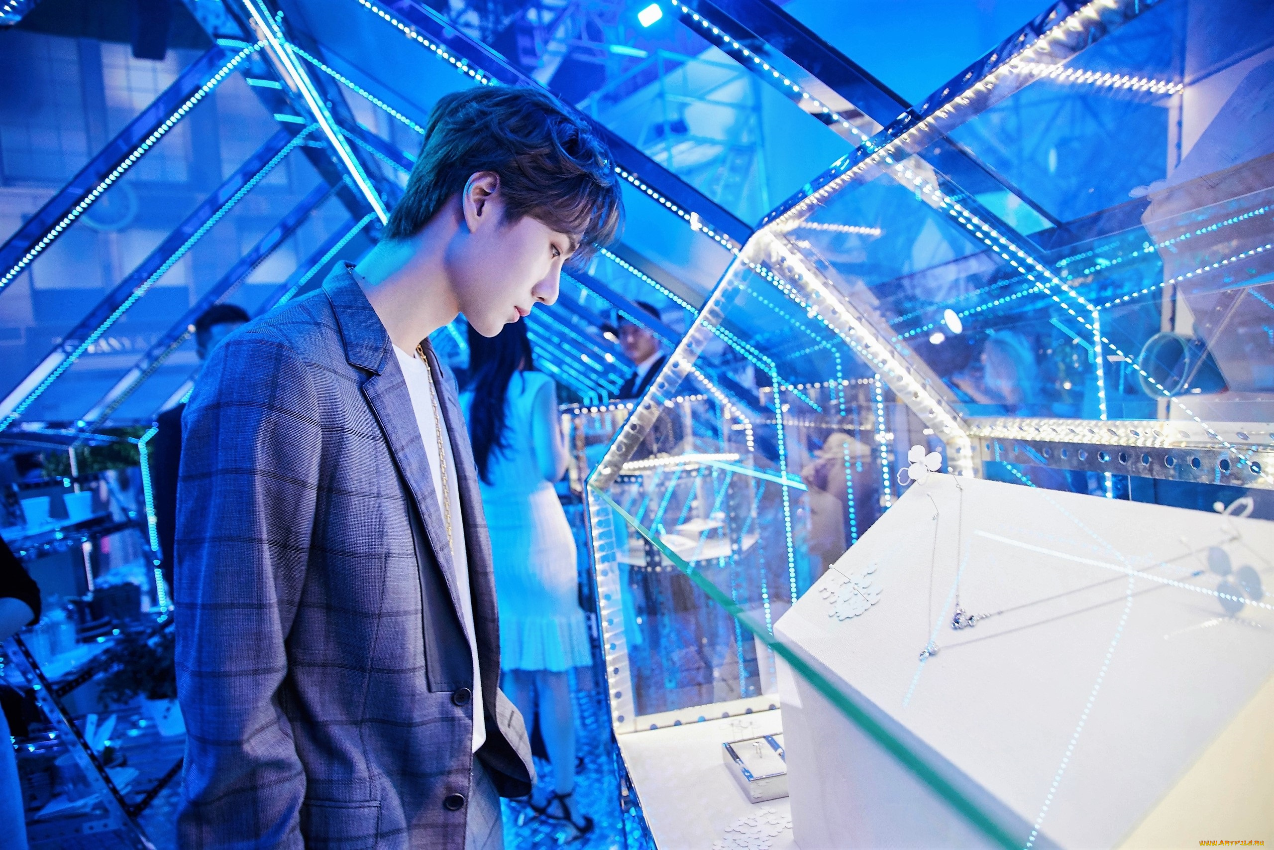 мужчины, wang, yi, bo, актер, пиджак, витрина