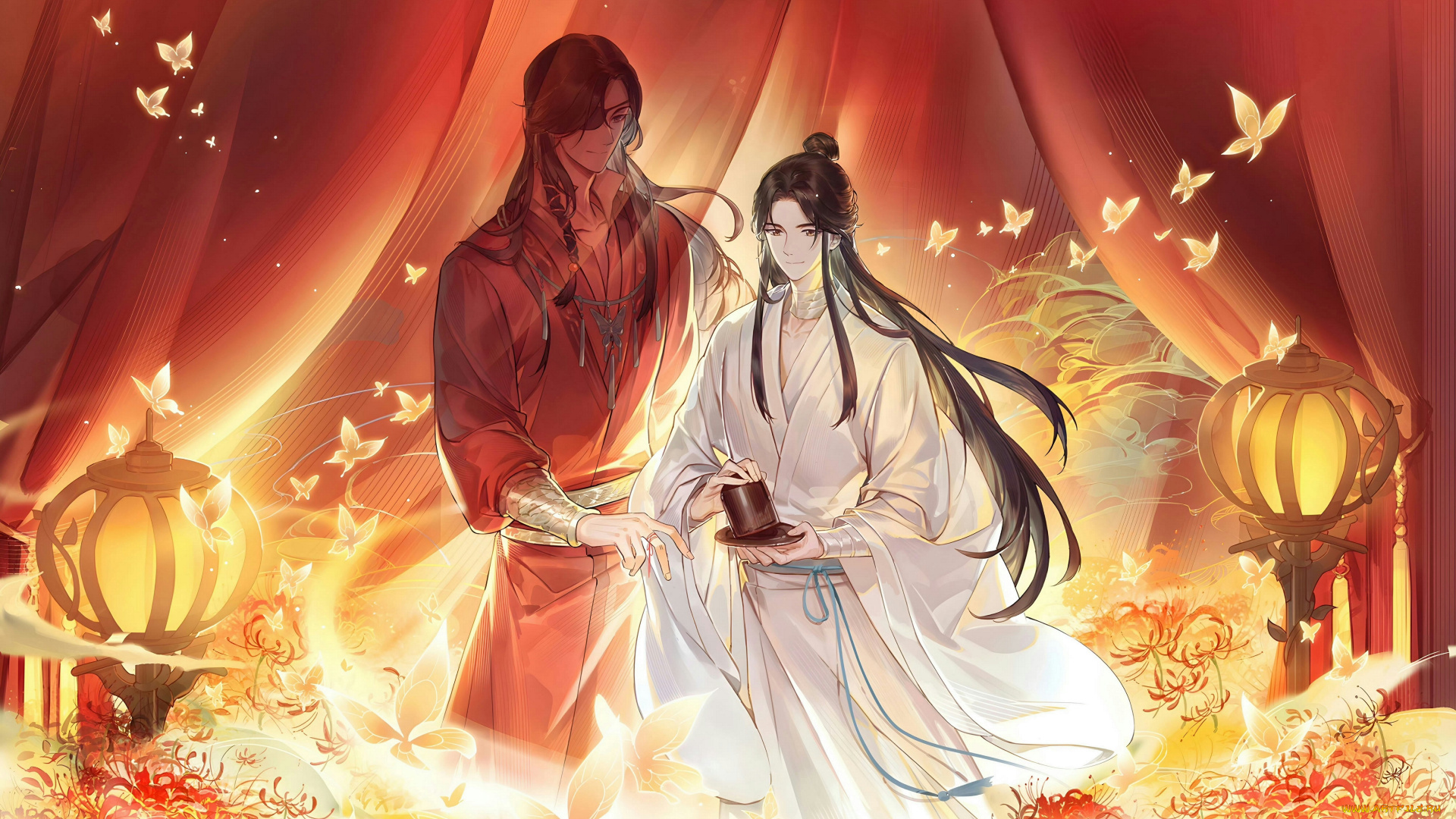 аниме, tian, guan, ci, fu, хуа, чэн, се, лянь