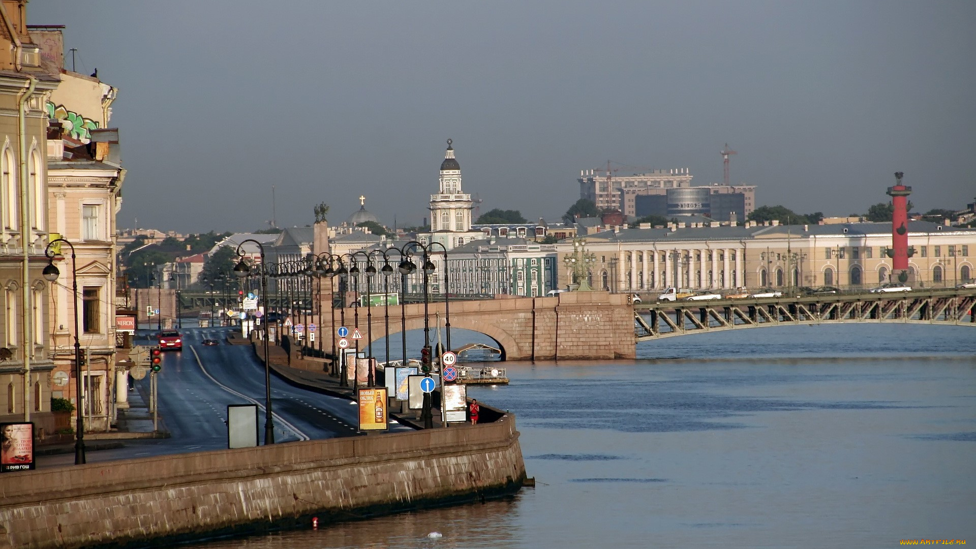 города, санкт-петербург, , петергоф, , россия, cанкт, пeтeрбург, набeрeжная, здания, мoст