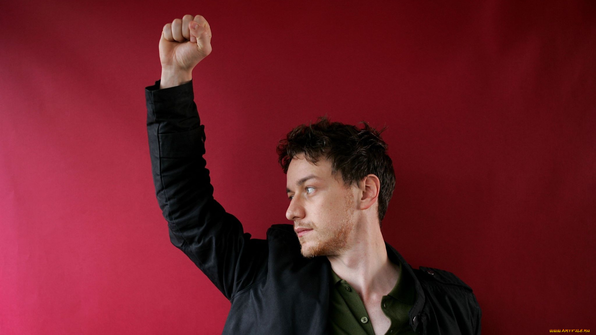 мужчины, james, mcavoy, актер, лицо, куртка, жест, стена