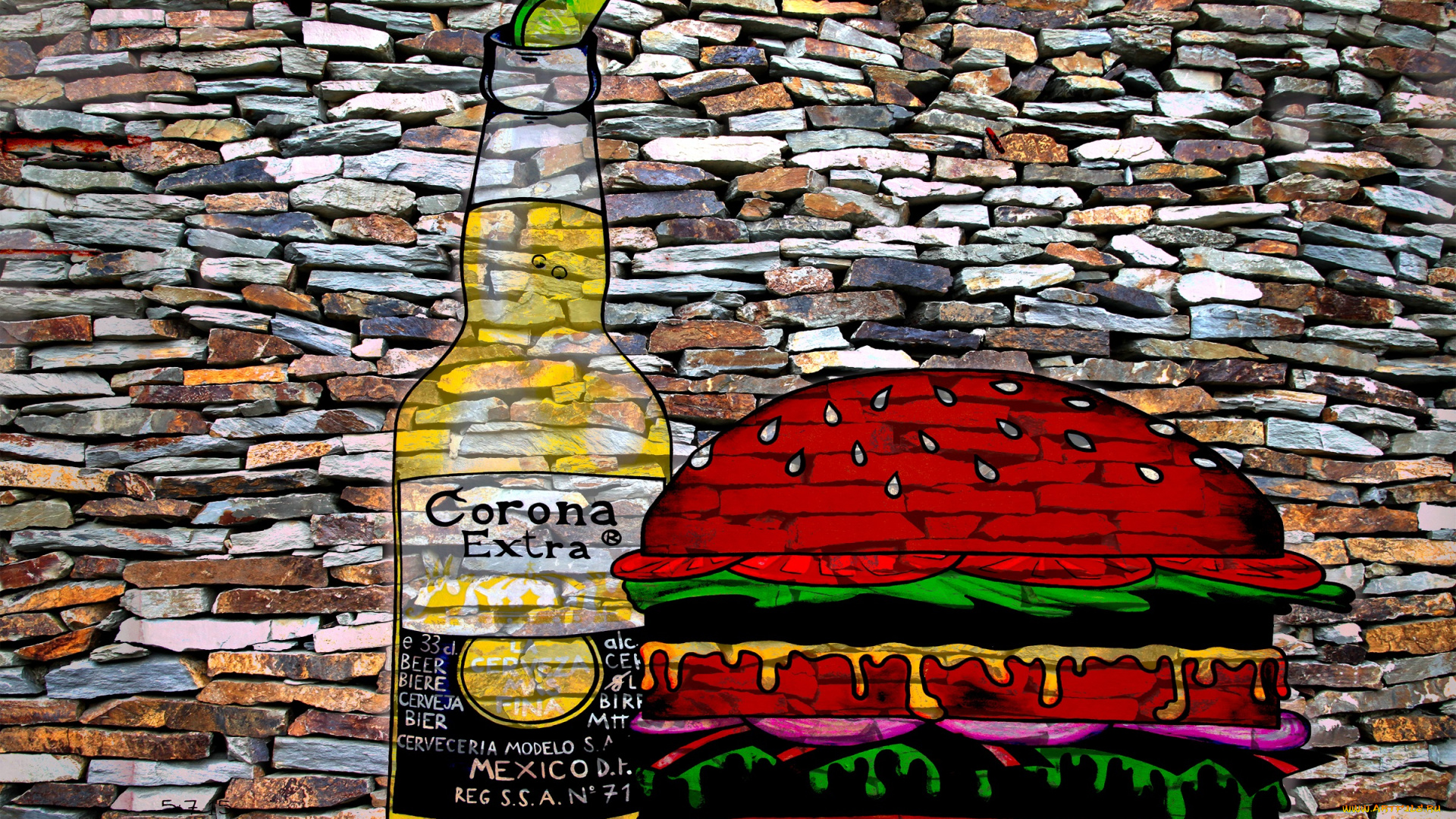 разное, граффити, стена