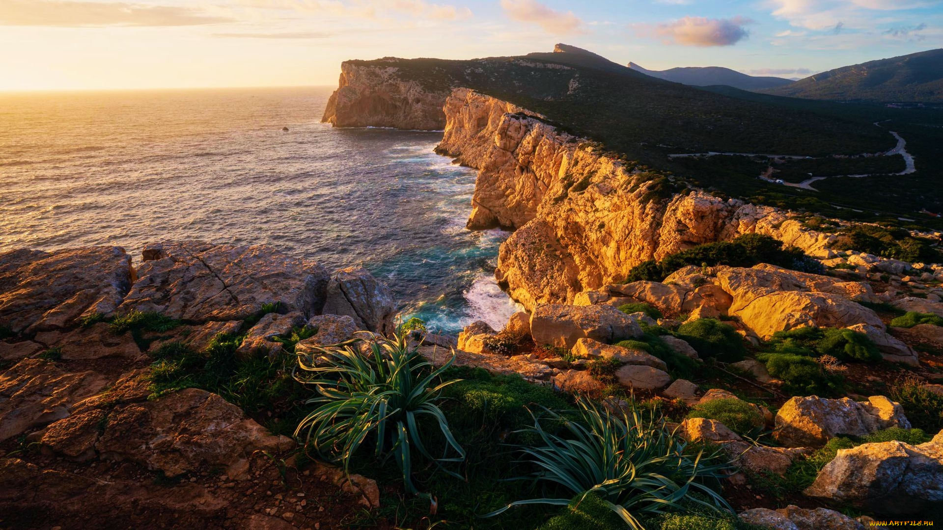 sardinia, italy, природа, побережье