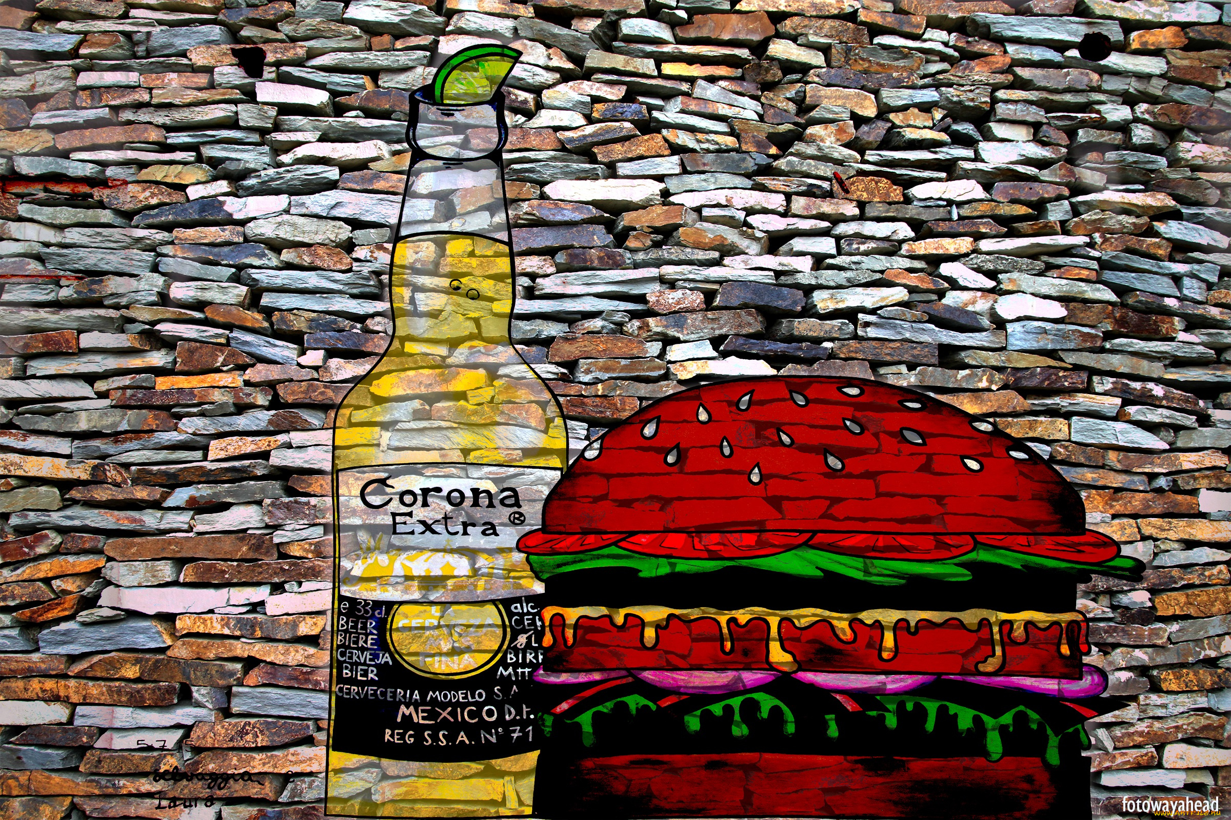 разное, граффити, стена