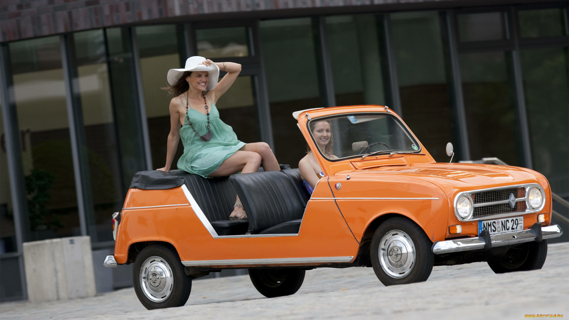 автомобили, -авто, с, девушками, renault