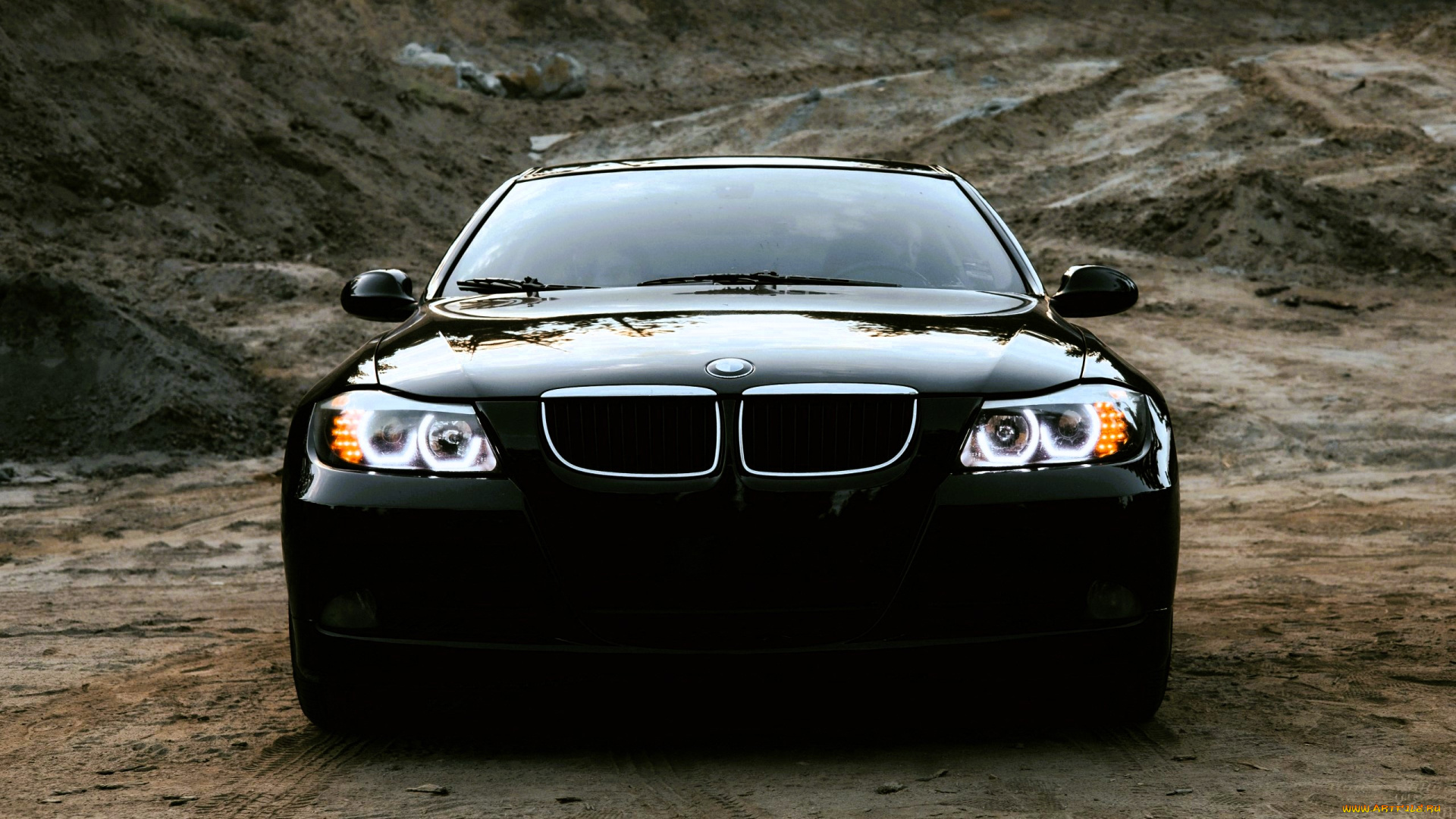 bmw, e90, автомобили, bmw, черный, карьер, грязь