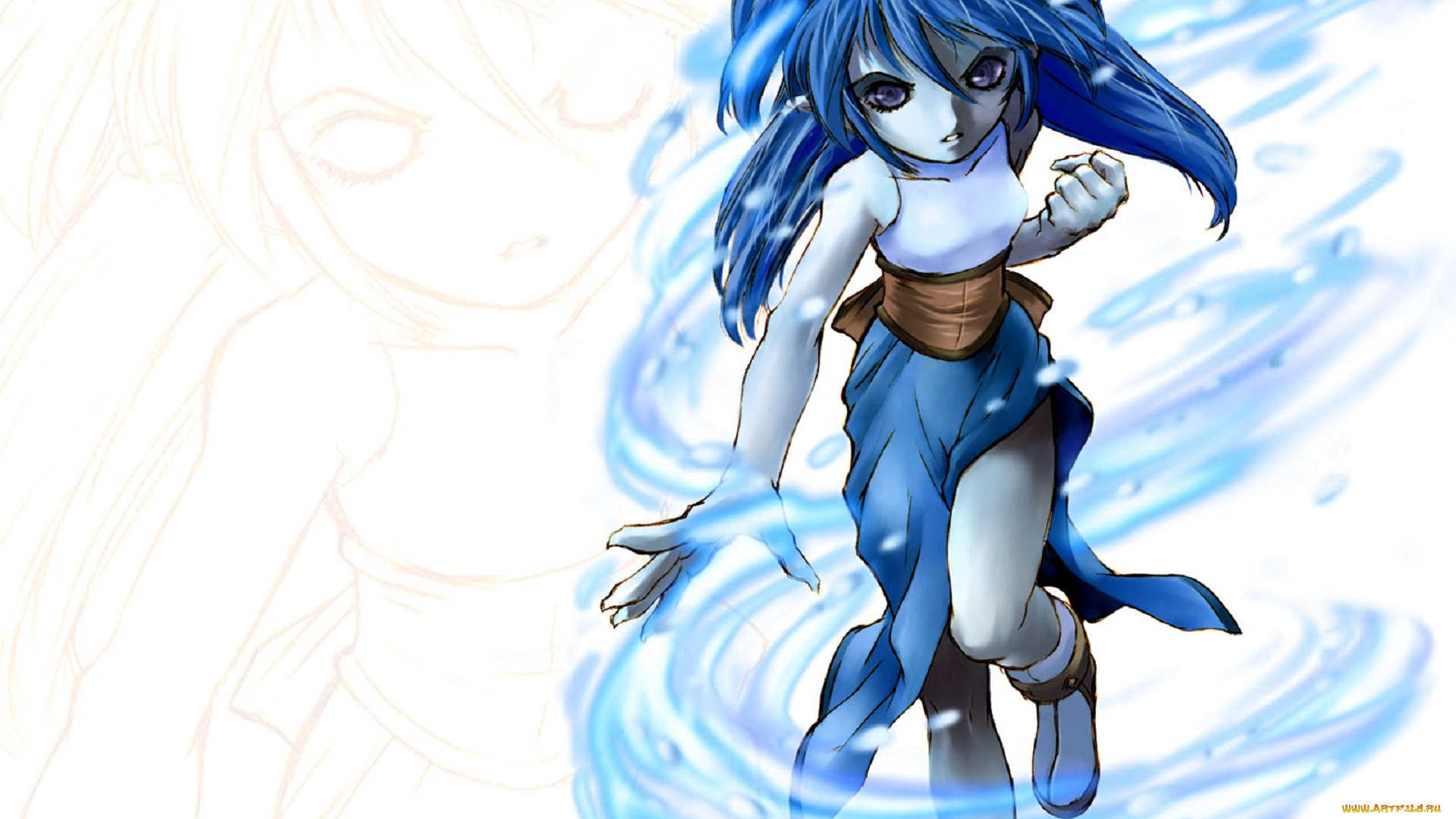 видео, игры, tales, of, destiny, 2, девушка, магия, вихрь