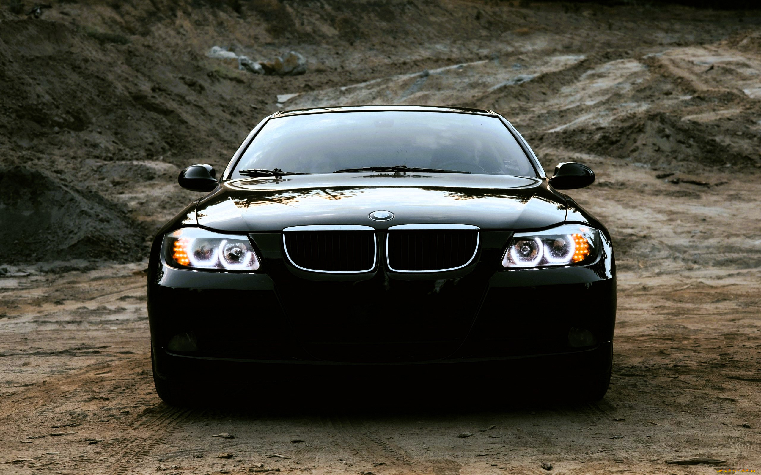 bmw, e90, автомобили, bmw, черный, карьер, грязь