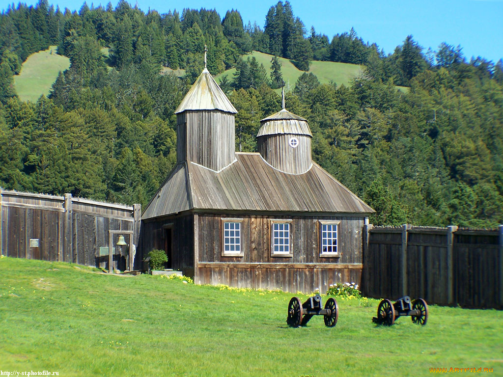 форт, росс, русская, америка, города, православные, церкви, монастыри