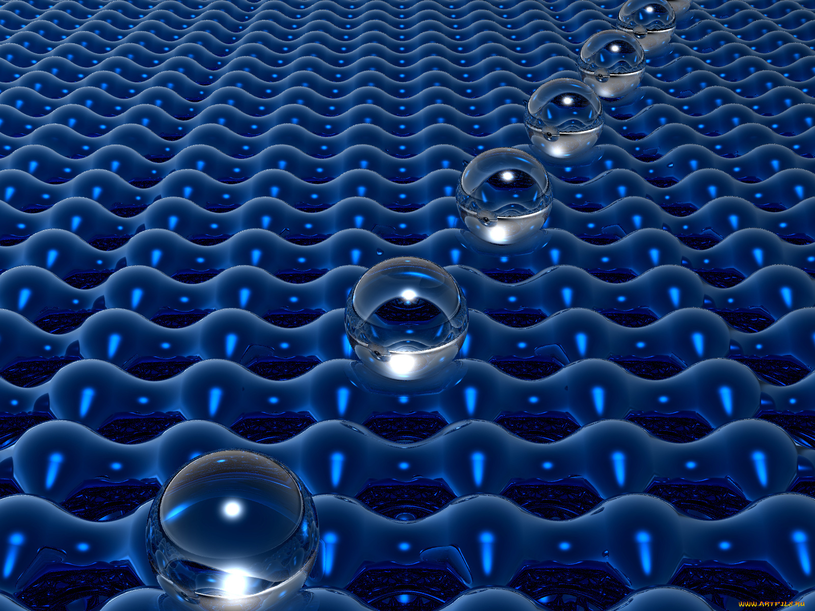 3д, графика, шары