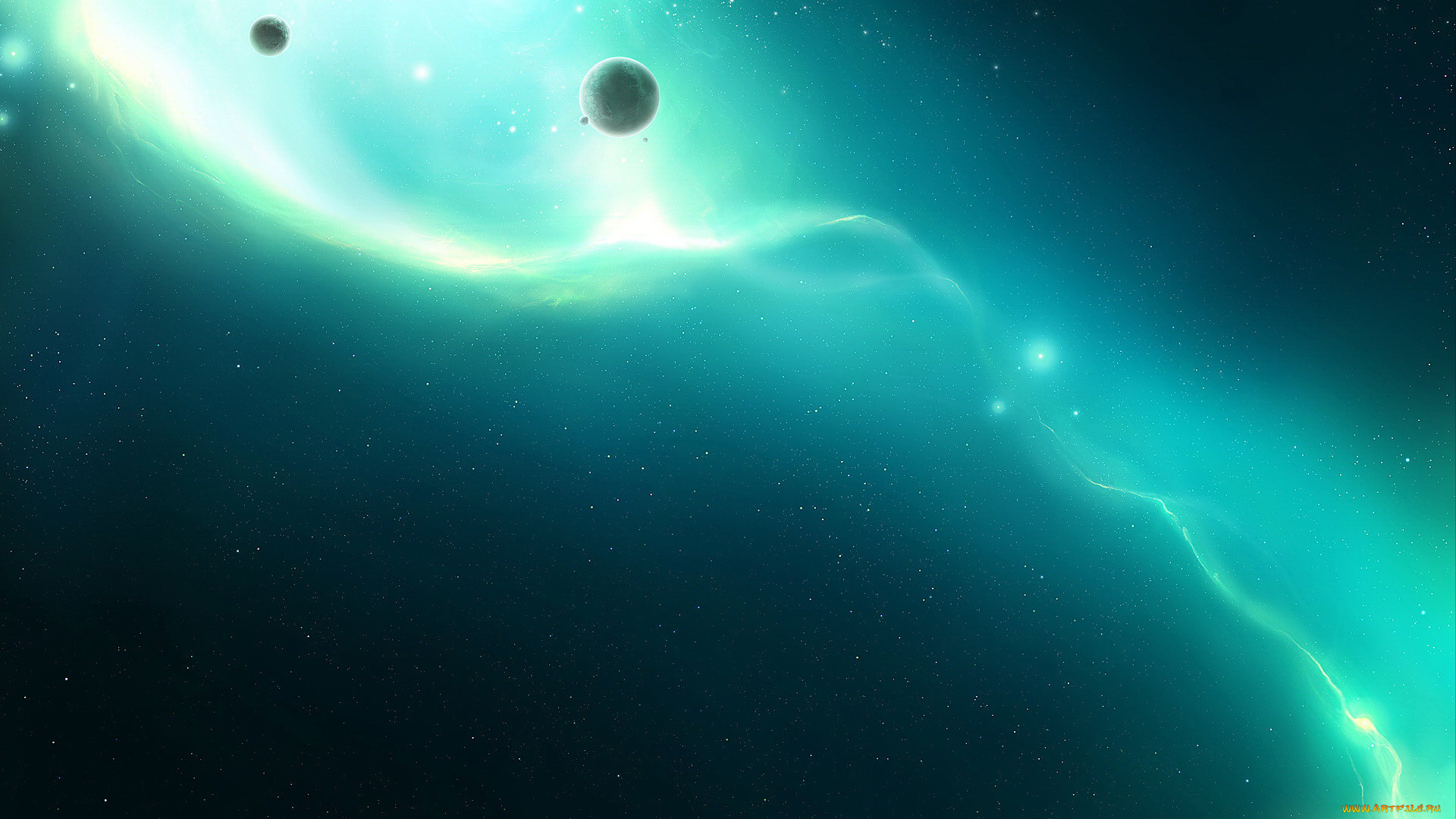 космос, арт, планеты