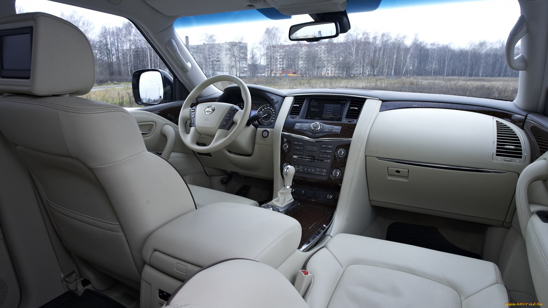 nissan, patrol, y62, автомобили, интерьеры, дерево, интерьер, кожа