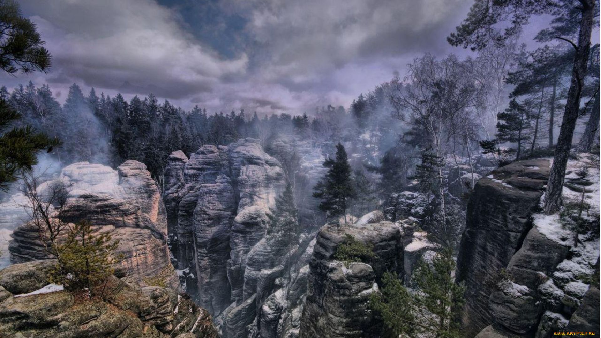 prachov, rocks, природа, горы, пейзаж, лес