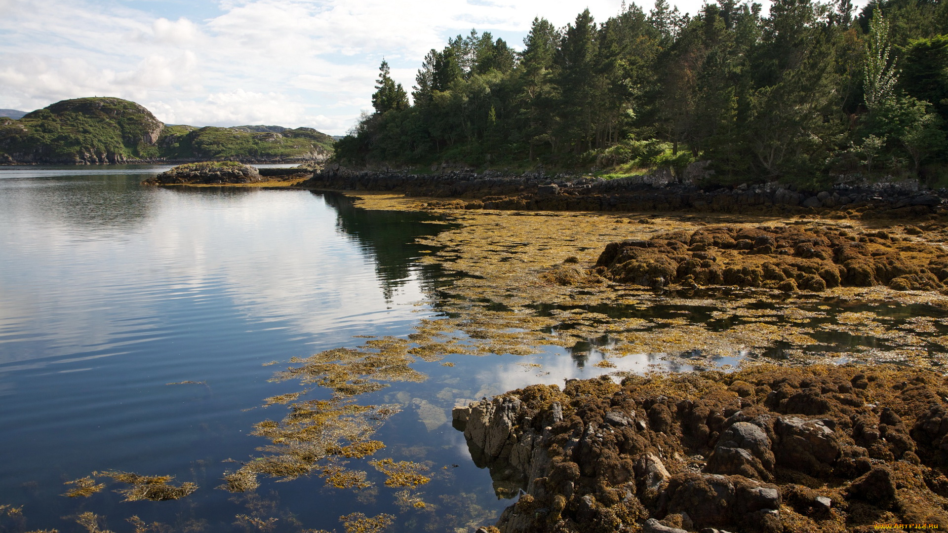 природа, реки, озера, лочайнвер, великобритания