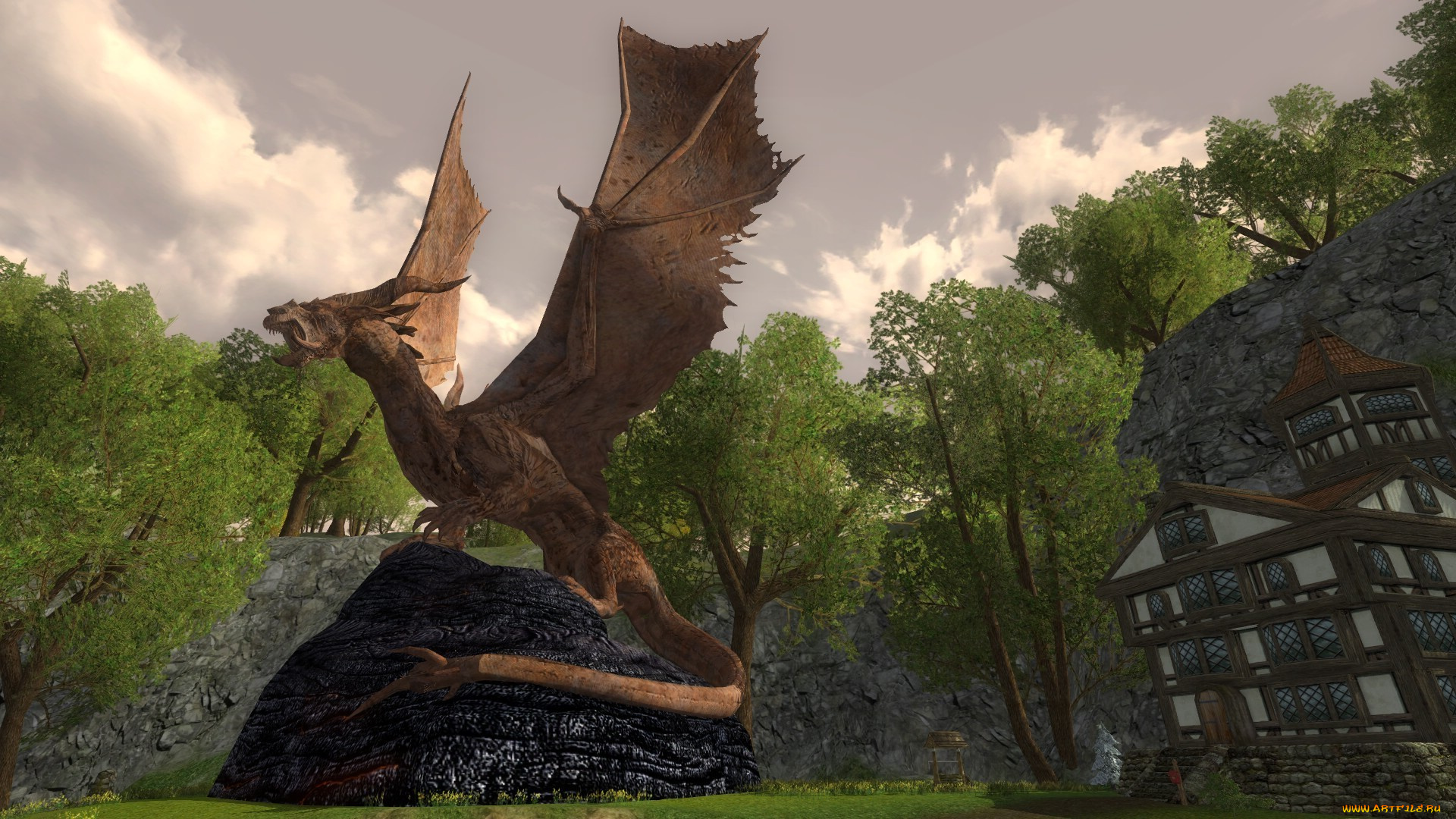 видео, игры, the, lord, of, rings, online, дракон, властелин, колец