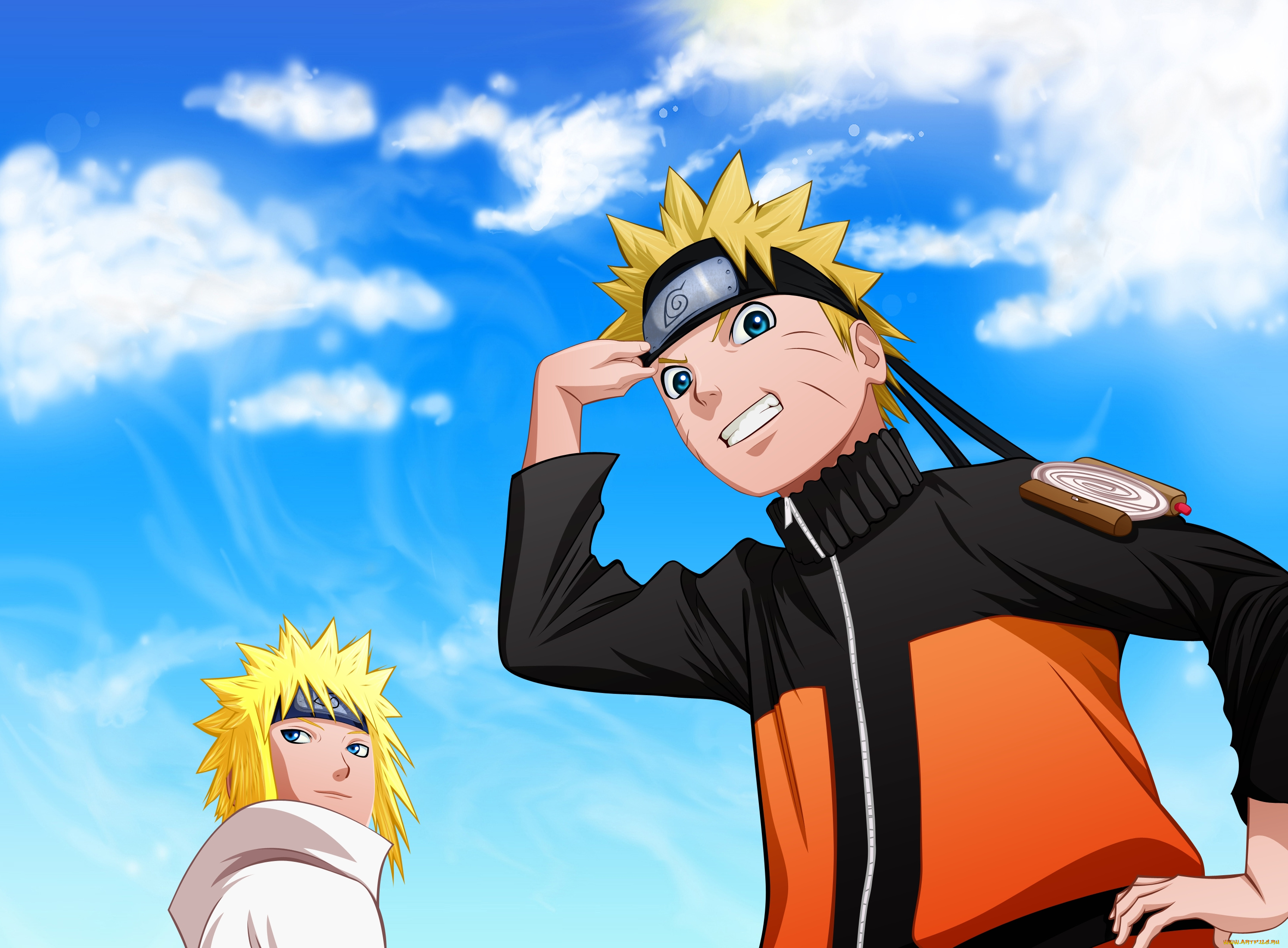 аниме, naruto, uzumaki, namikaze, minato