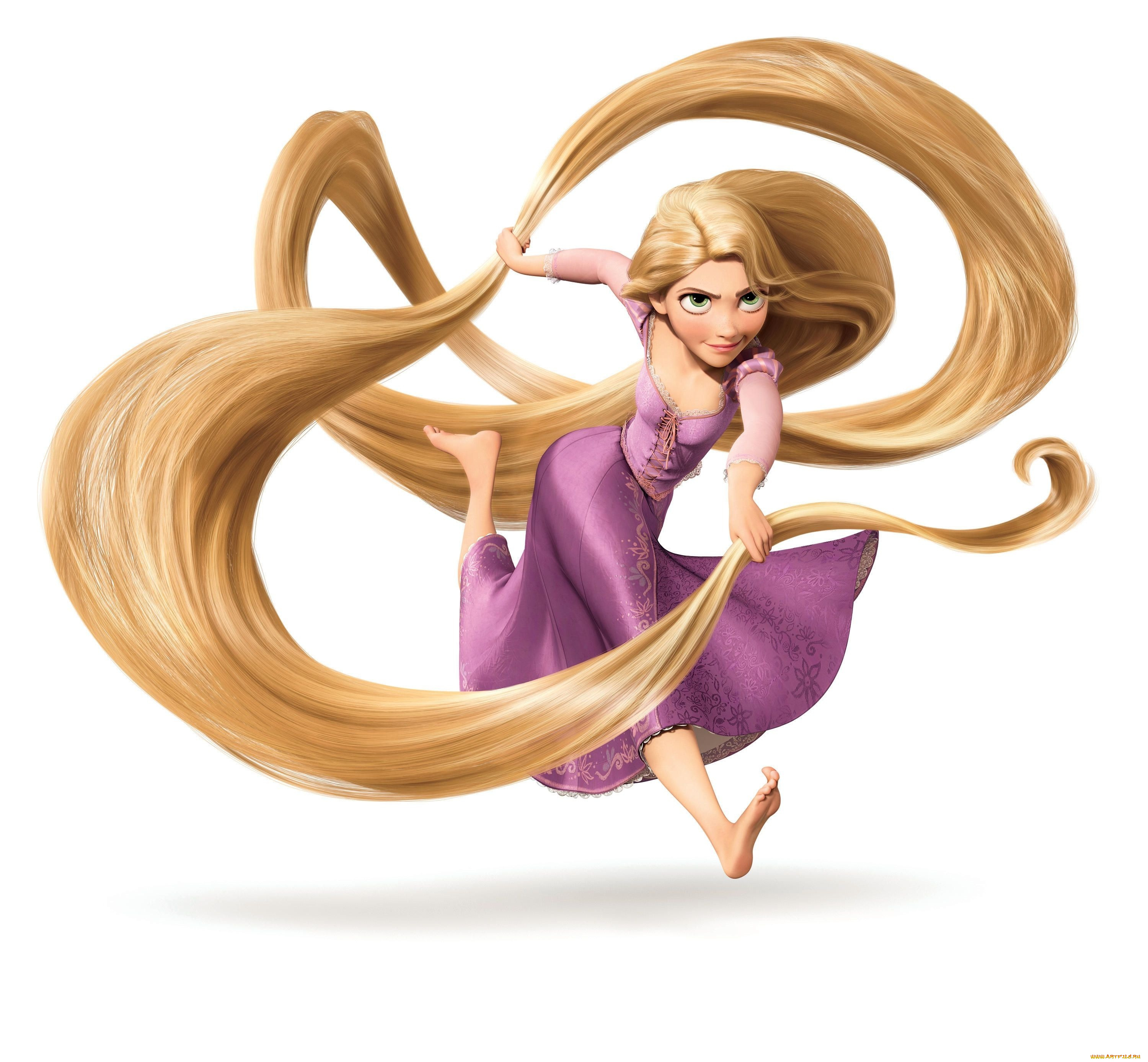 мультфильмы, tangled, девушка, волосы, рапунцель