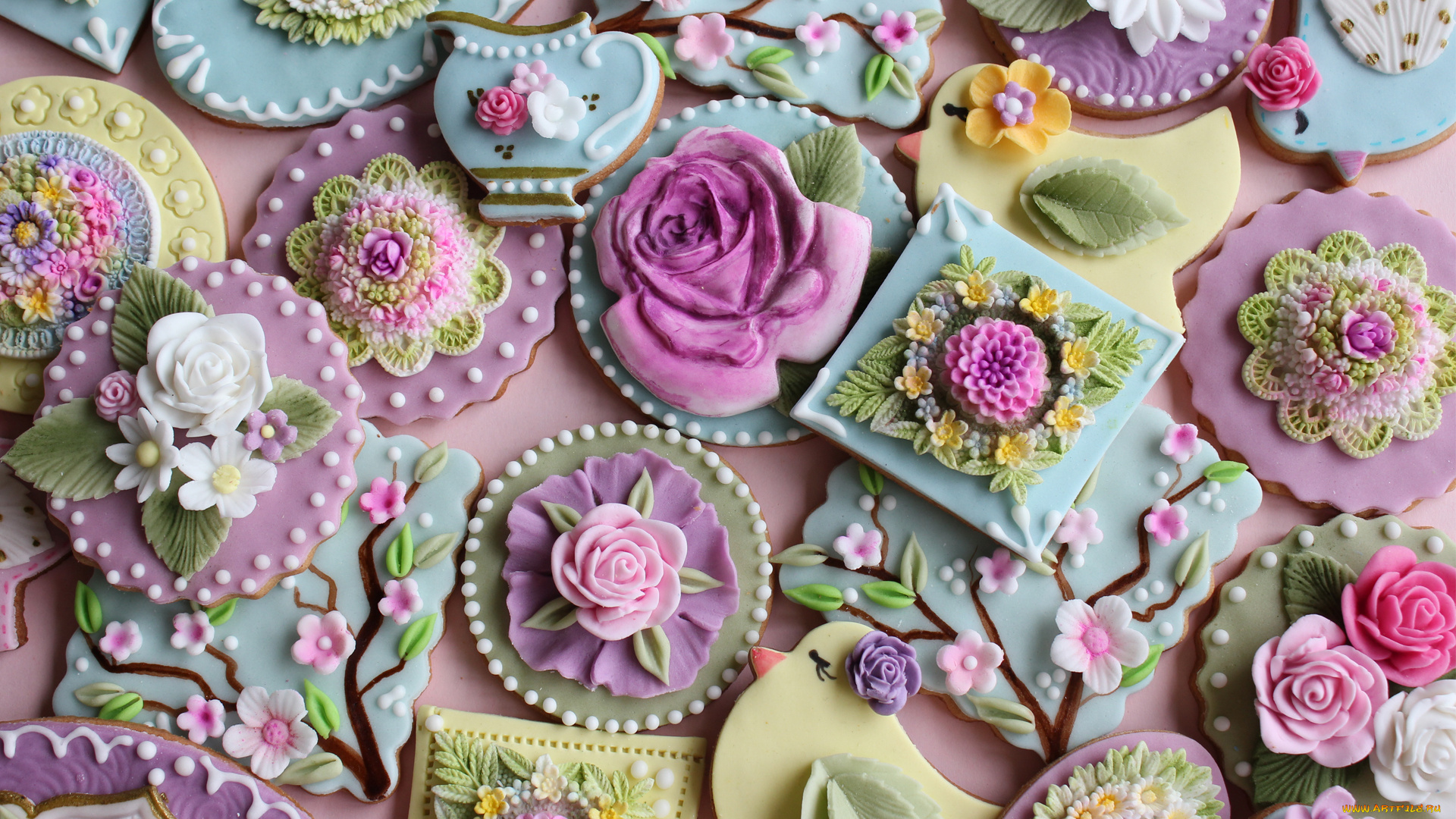 еда, пирожные, кексы, печенье, глазурь