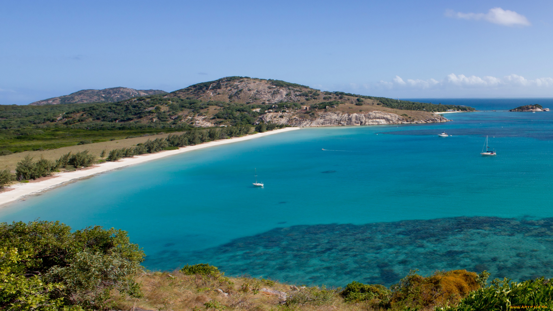 французская, полинезия, природа, побережье, берег, море