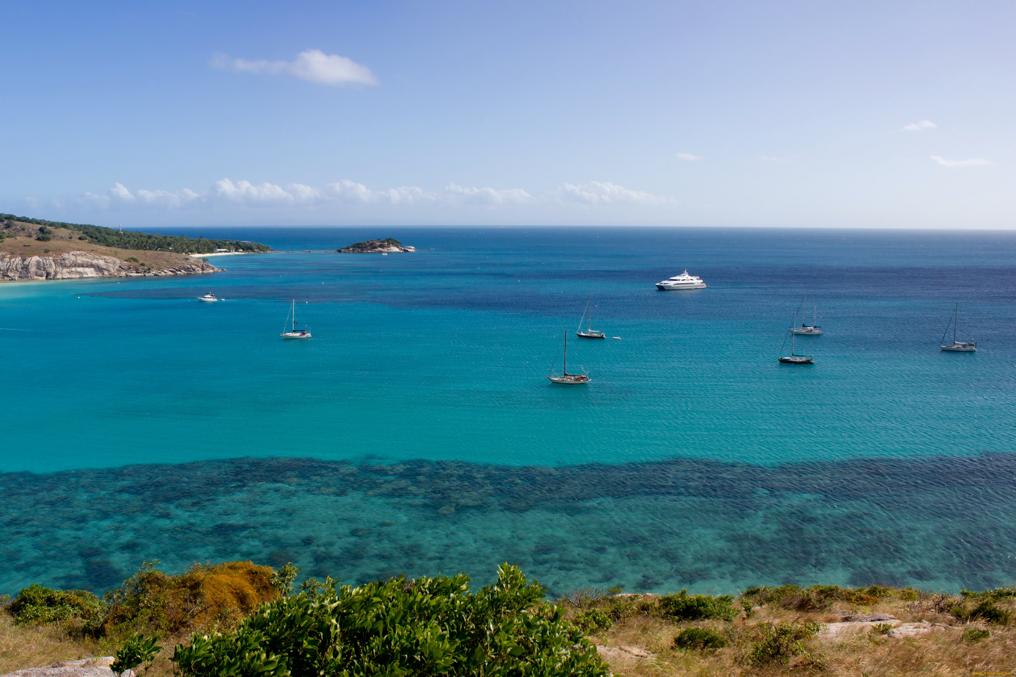 французская, полинезия, природа, моря, океаны, море, яхты