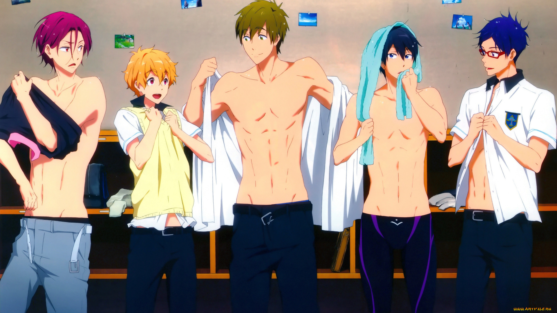 аниме, free, мальчики