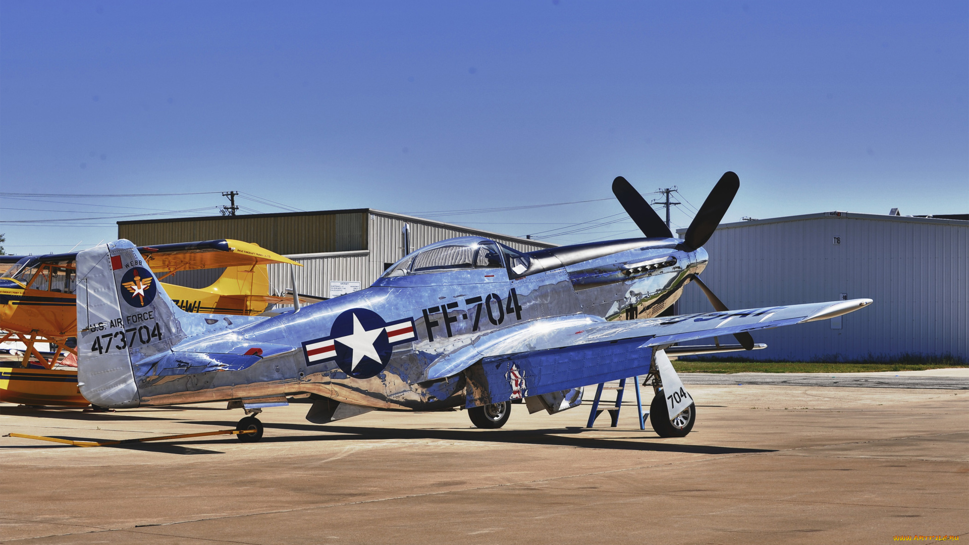 авиация, лёгкие, и, одномоторные, самолёты, army, airplane, north, american, p-51, mustang